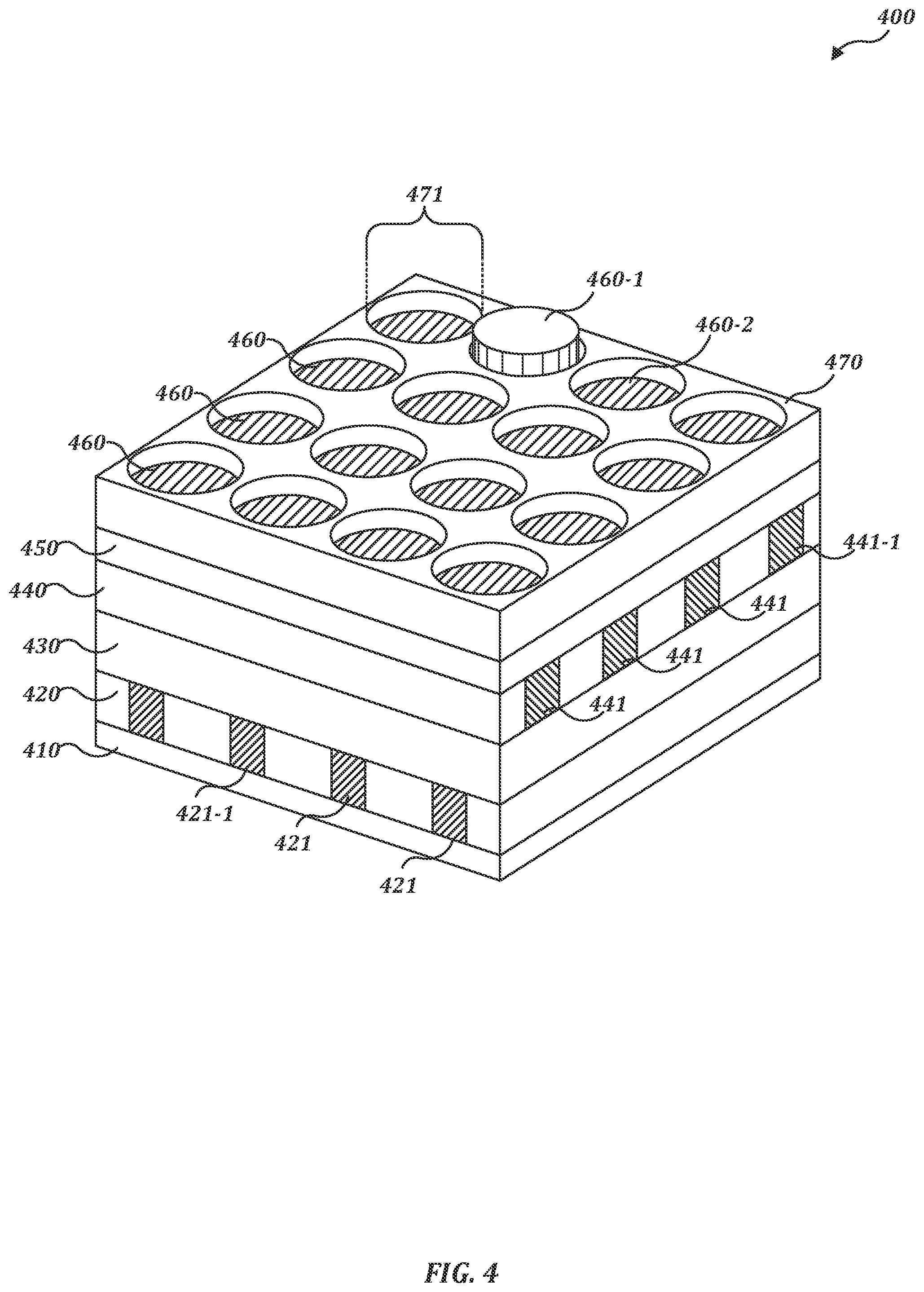 Patent US11793290 Figure 4 – Addressable electroactive polymer arrays for cosmetic design application