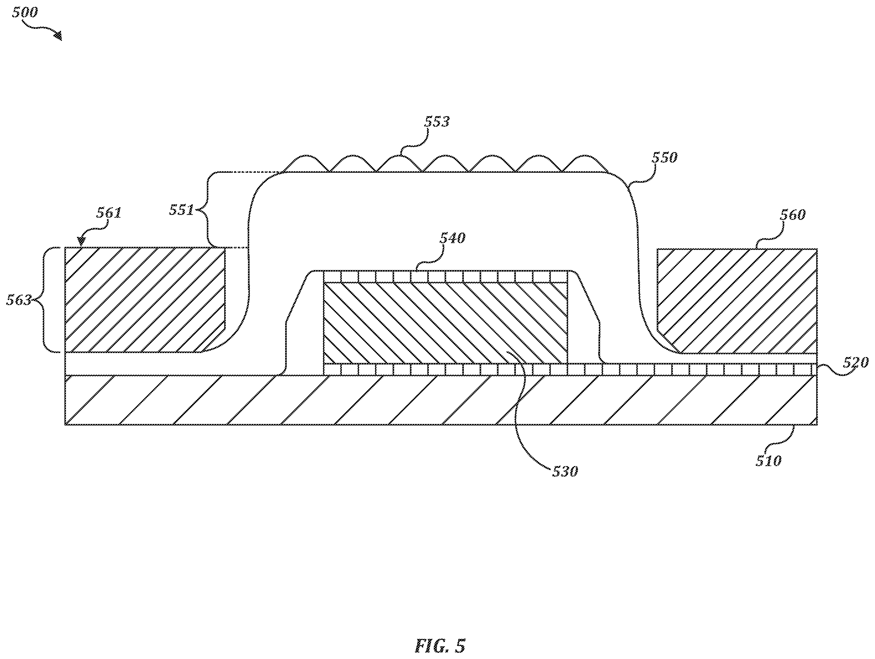 Patent US11793290 Figure 5 – Addressable electroactive polymer arrays for cosmetic design application