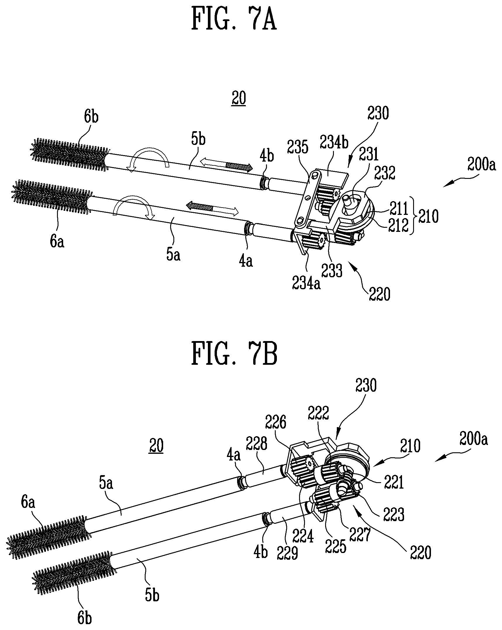 Patent US11793291 Figure 7 – Rotary type linear reciprocating motion device and applicator having the same