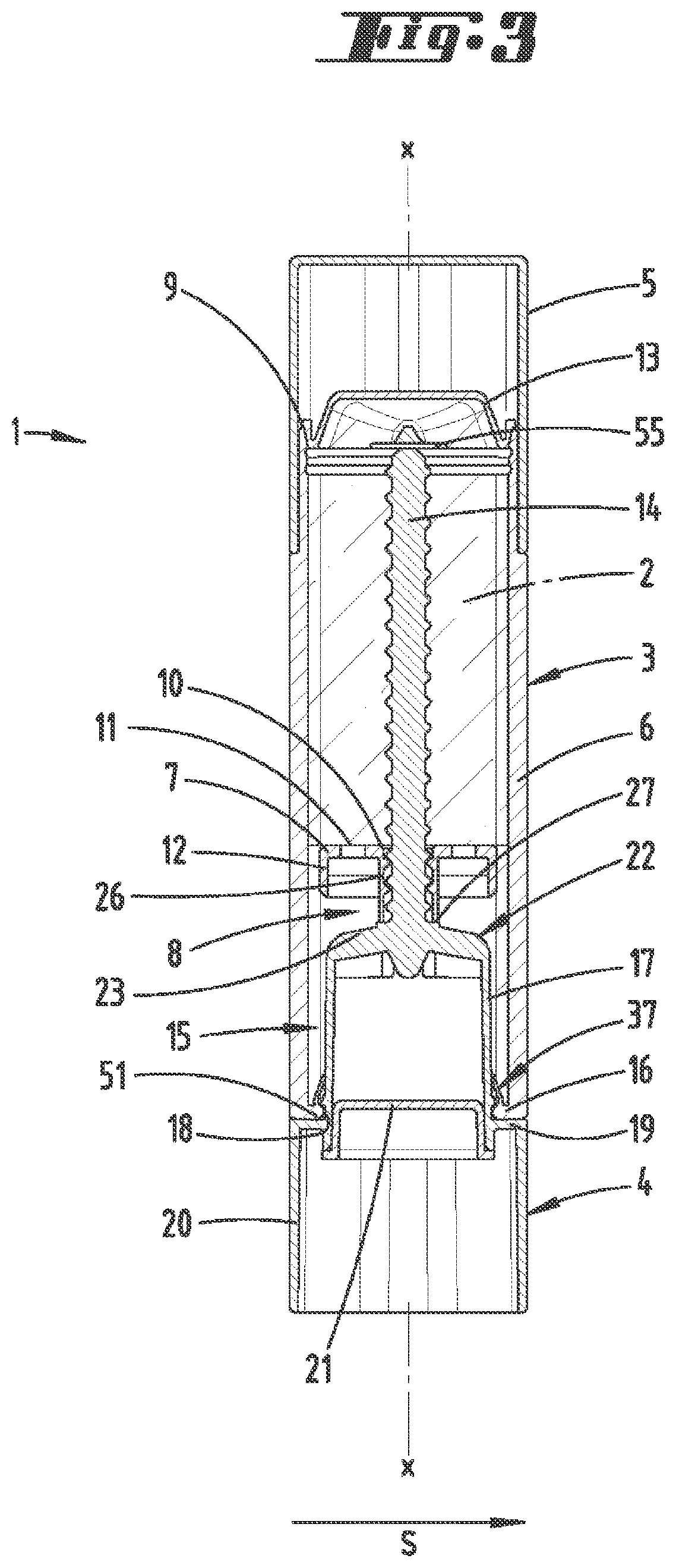 Patent US11793294 Figure 3 – Device for discharging a substance