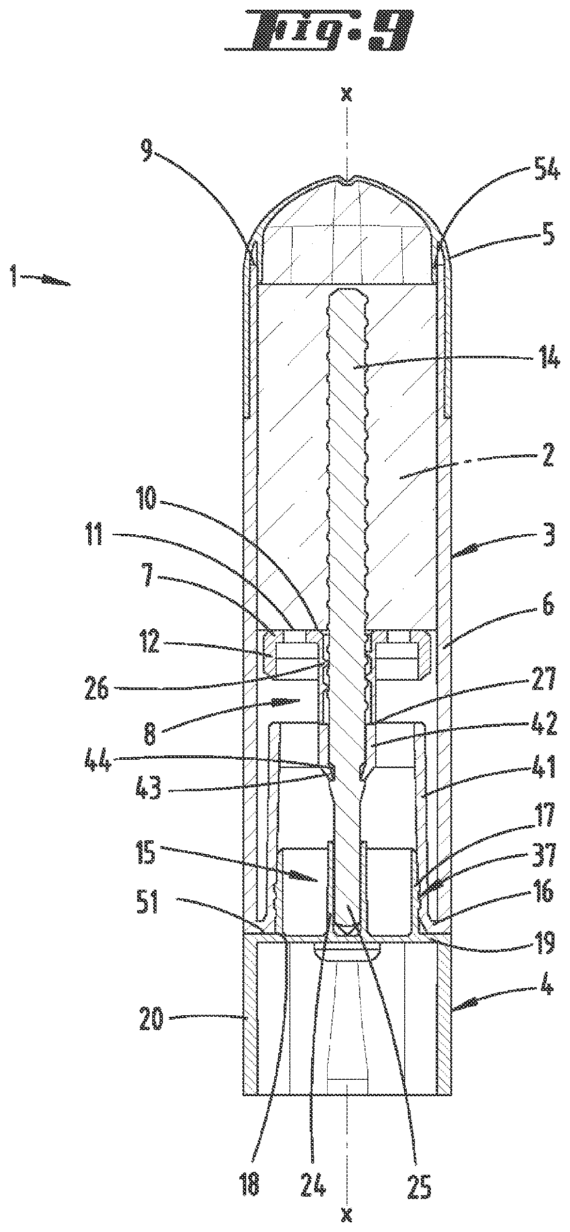 Patent US11793294 Figure 8 – Device for discharging a substance