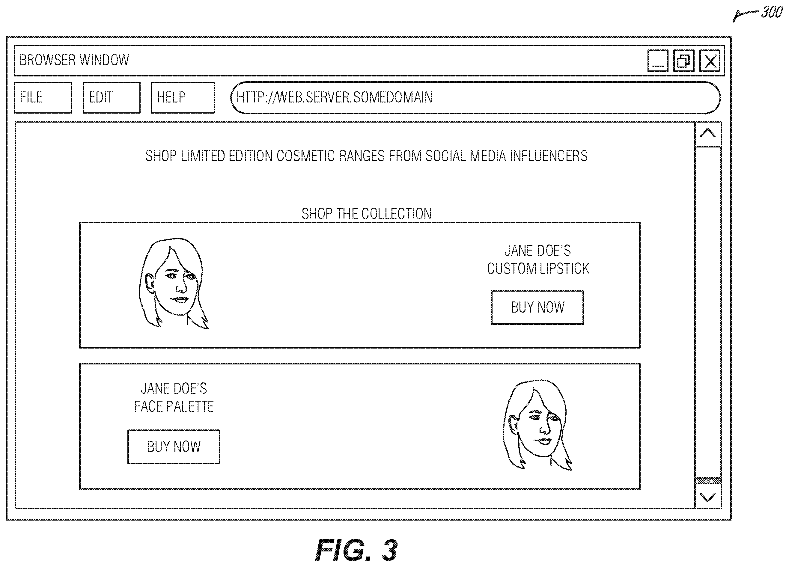 Patent US11793296 Figure 3 – Beauty product creation platform