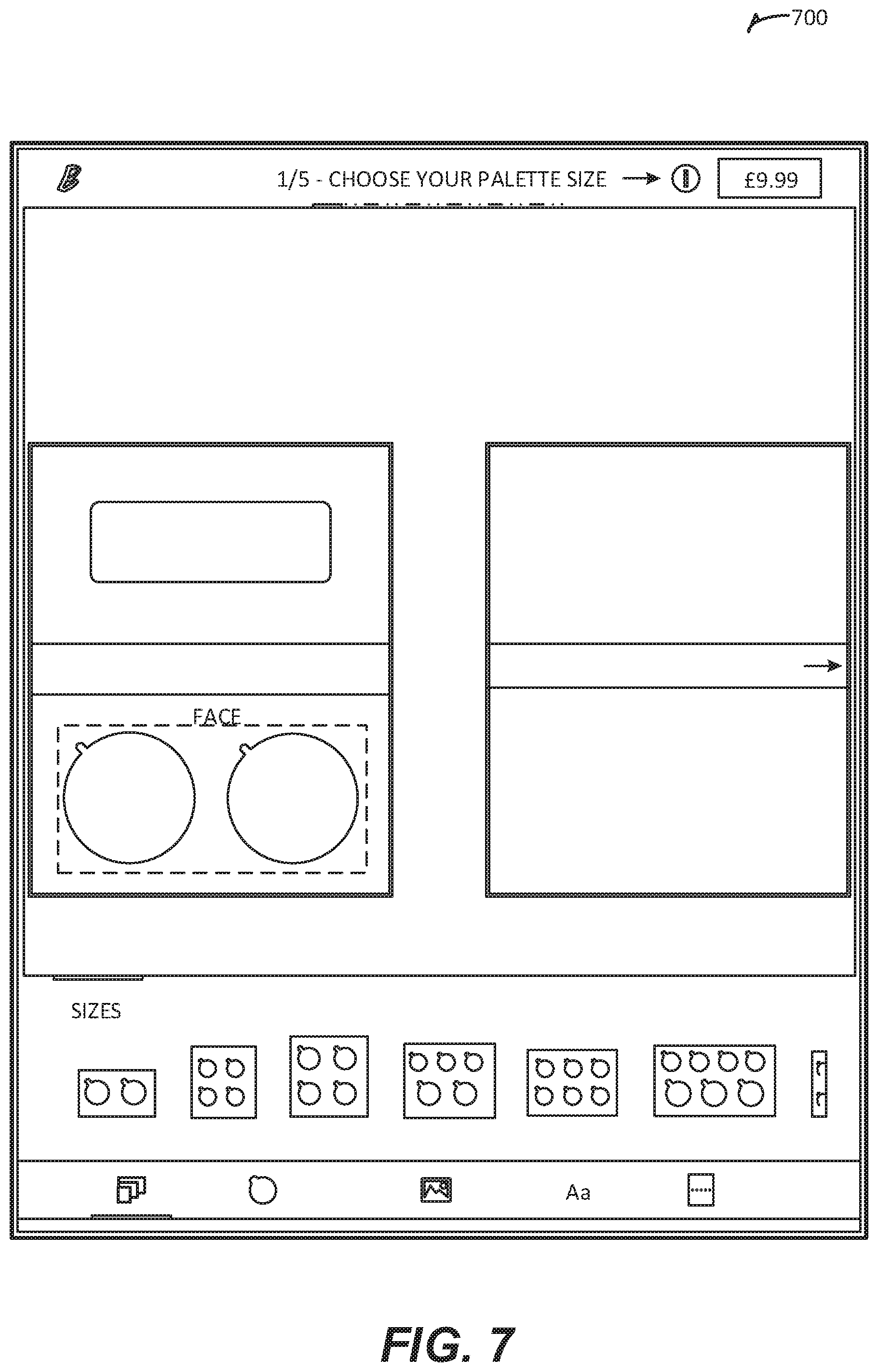 Patent US11793296 Figure 7 – Beauty product creation platform