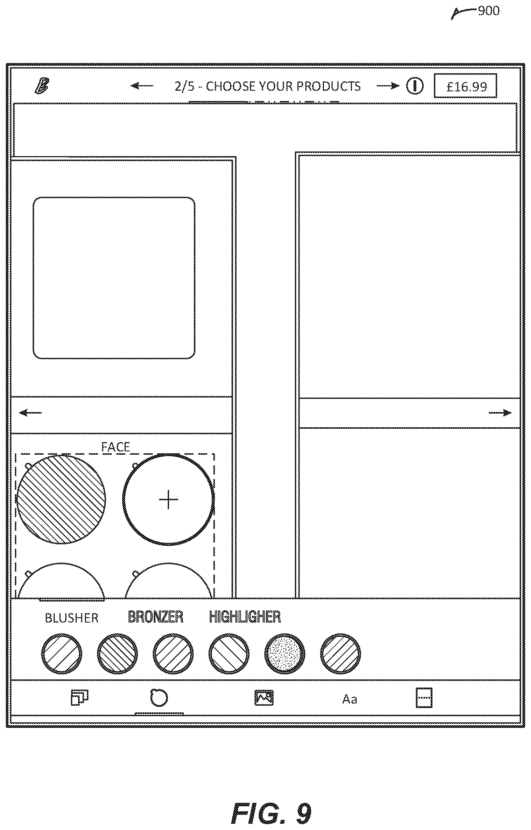 Patent US11793296 Figure 9 – Beauty product creation platform