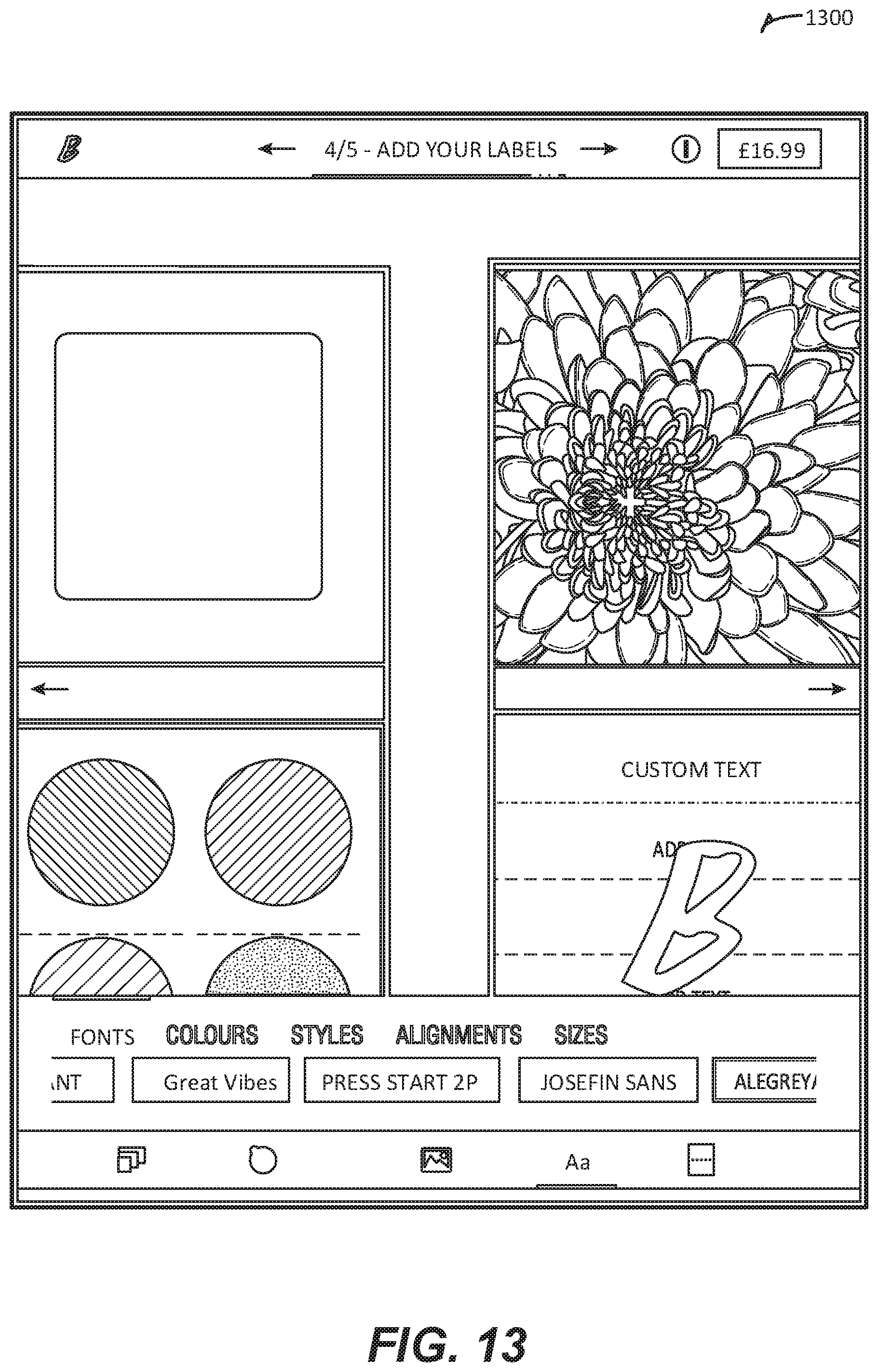 Patent US11793296 Figure 13 – Beauty product creation platform