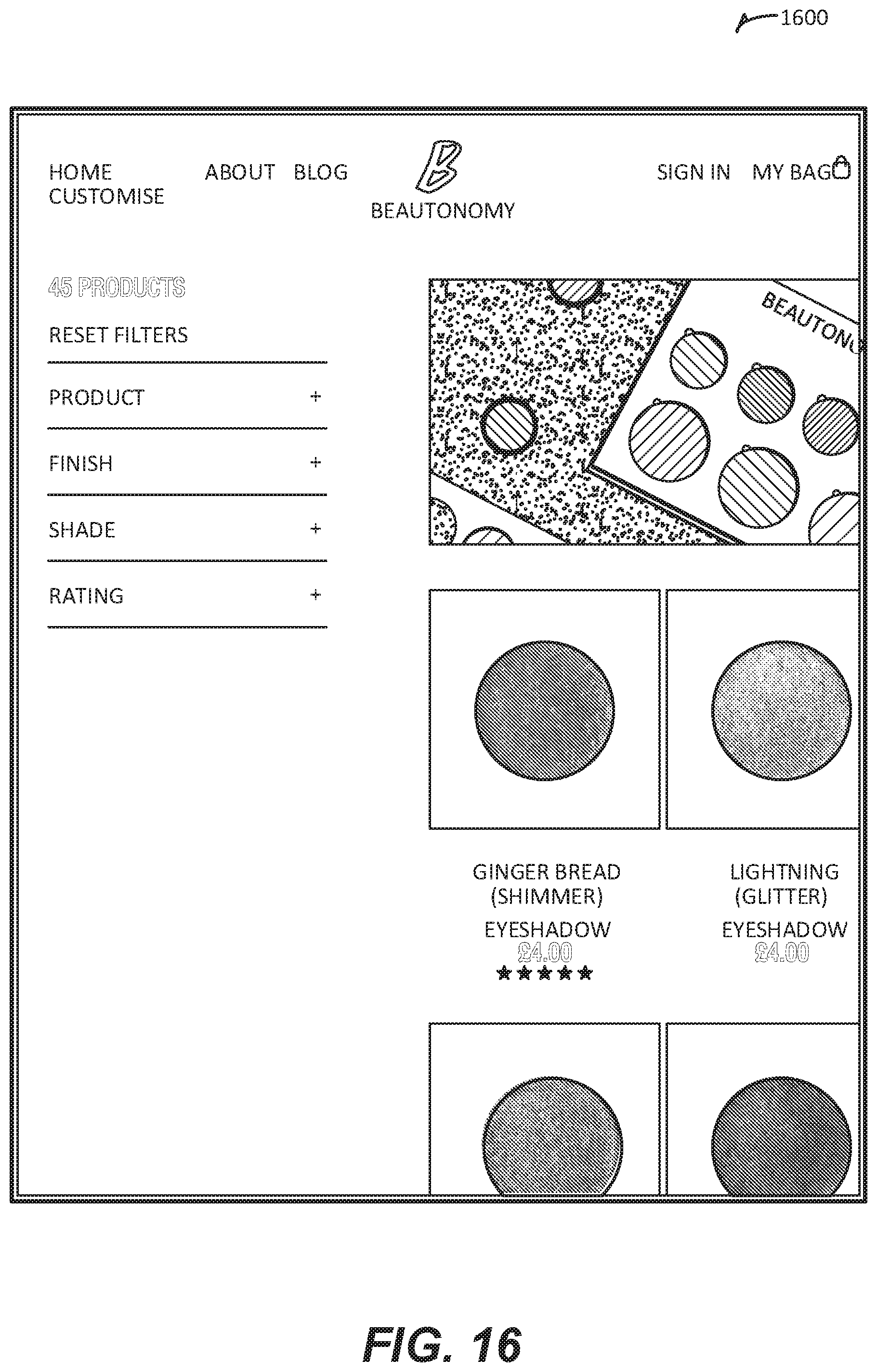 Patent US11793296 Figure 16 – Beauty product creation platform