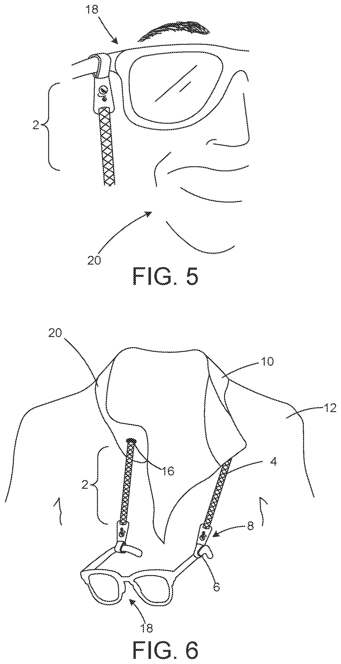 Patent US11793297 Figure 3 – Sensory-friendly eyewear holder