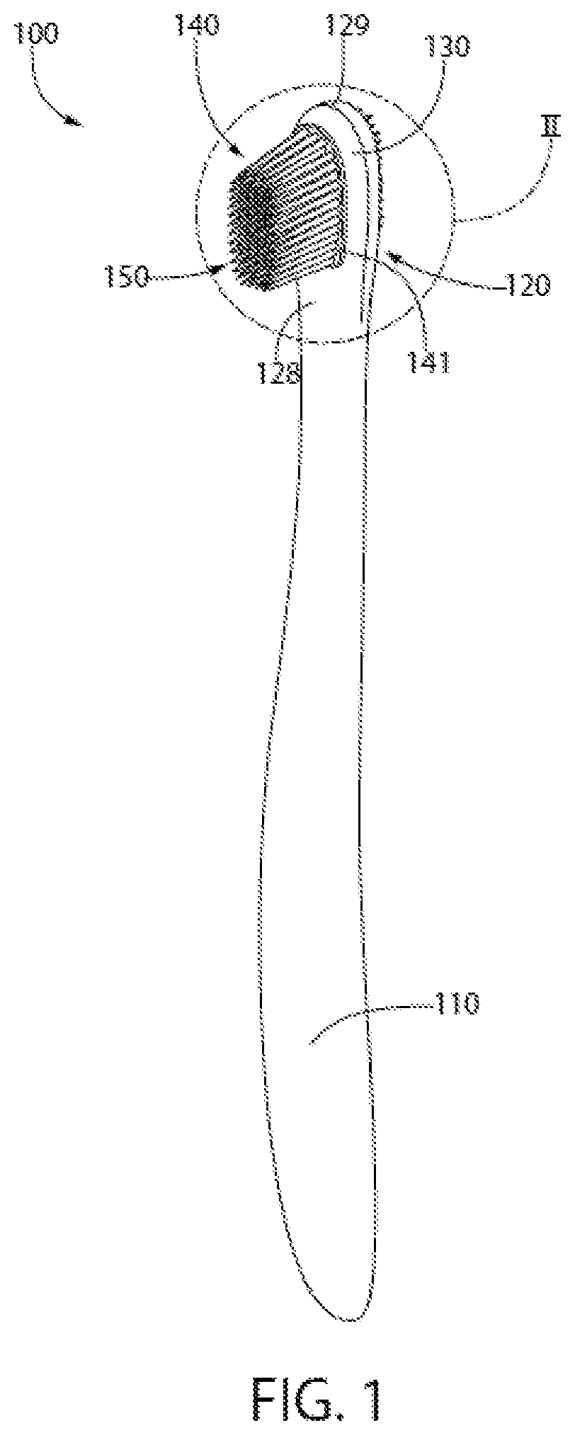 Patent US11793300 Figure 1 – Oral care implement
