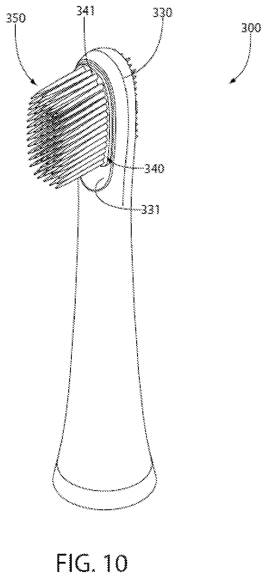 Patent US11793300 Figure 10 – Oral care implement