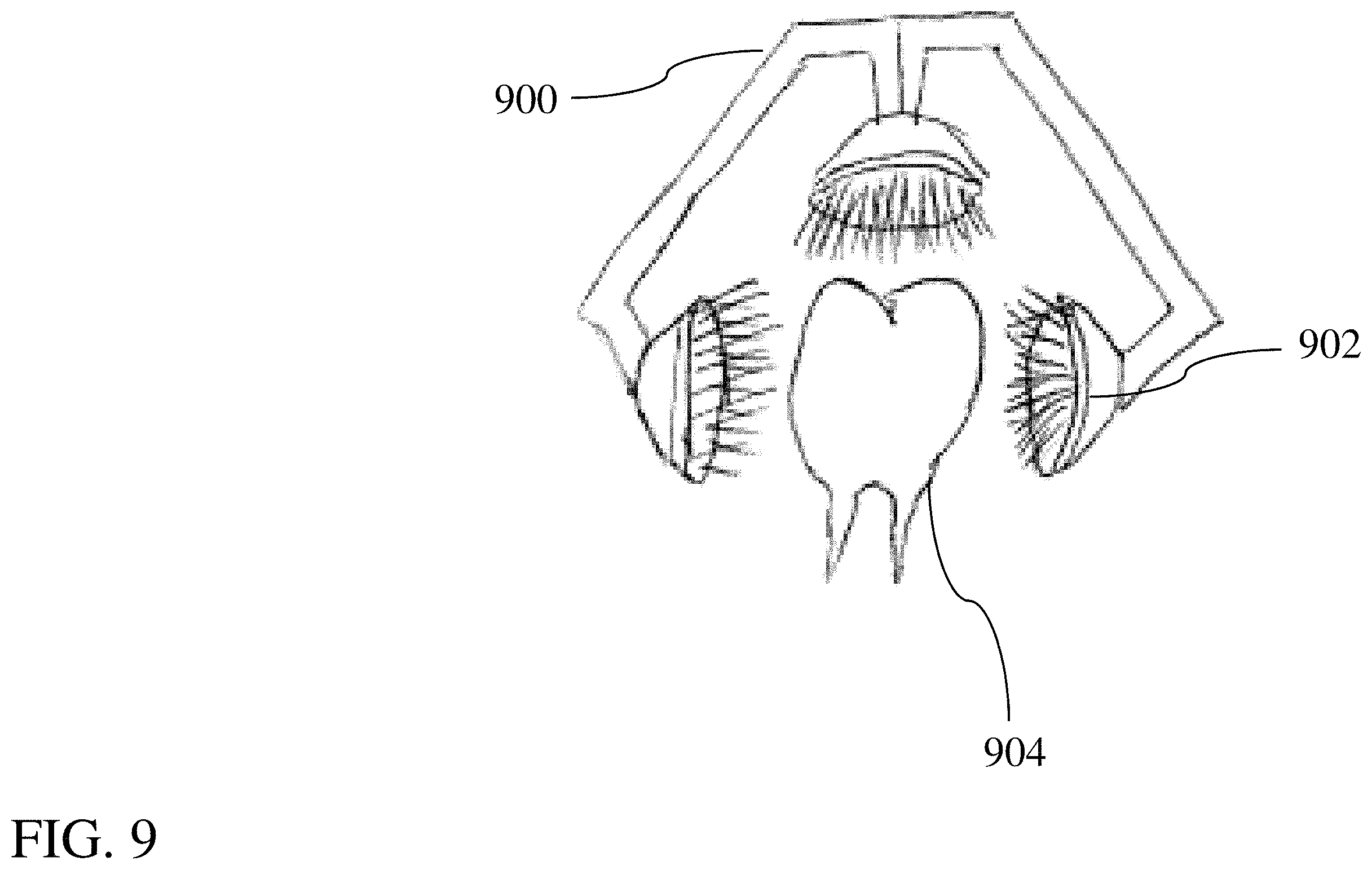 Patent US11793301 Figure 9 – Advanced oral hygiene force regulation and technique improvement apparatus and method