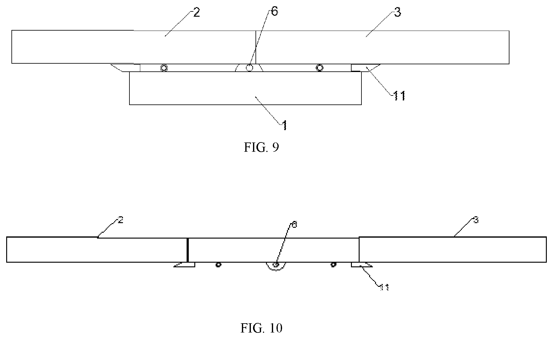 Patent US11793303 Figure 5 – Telescopic panel component and table