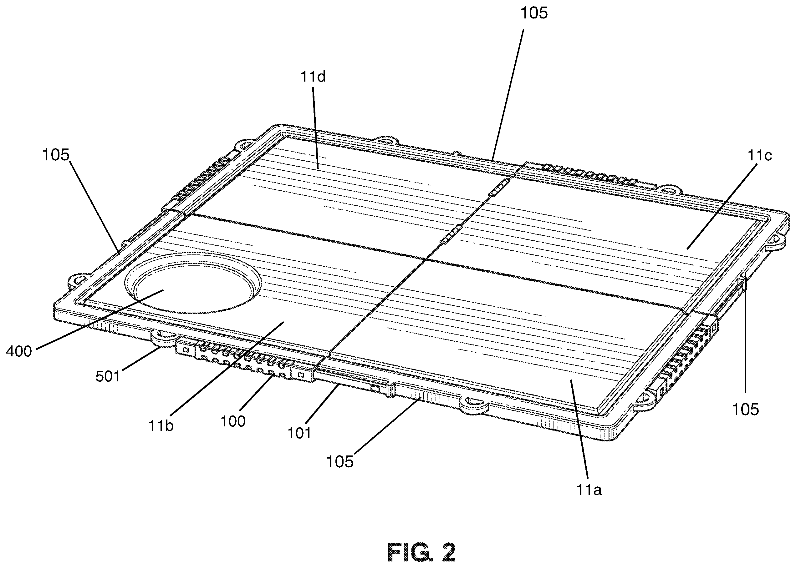 Patent US11793305 Figure 2 – Portable folding table
