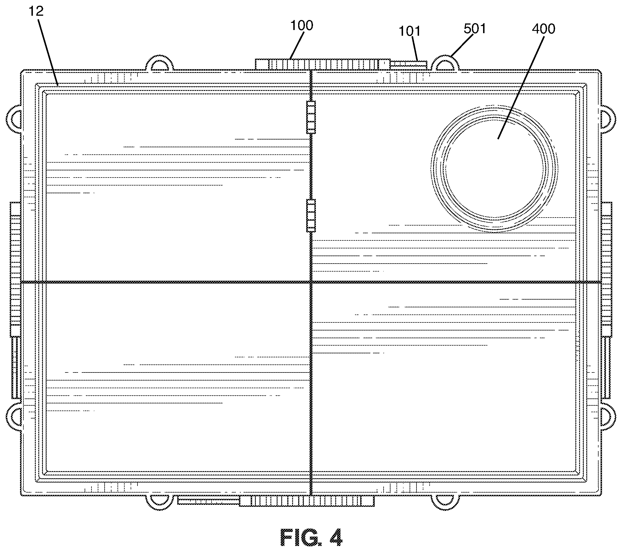 Patent US11793305 Figure 4 – Portable folding table