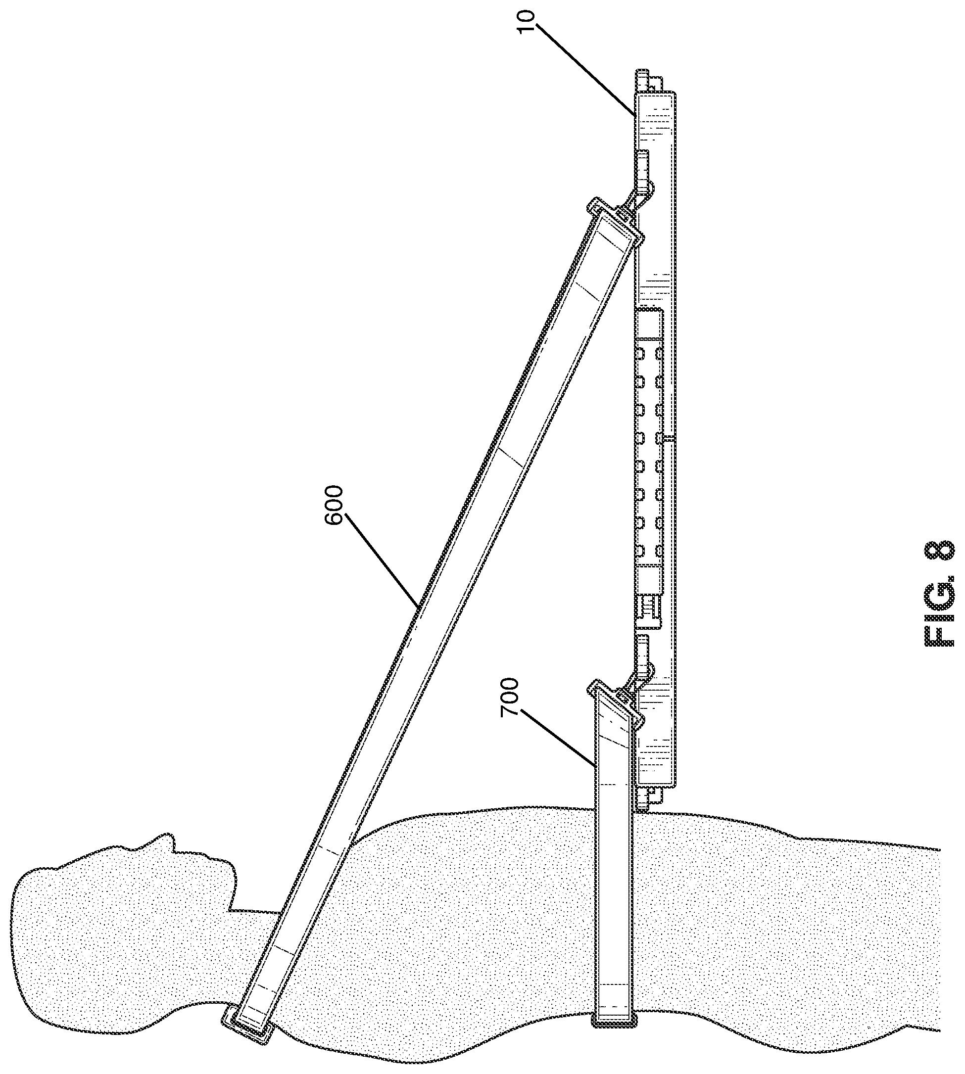 Patent US11793305 Figure 7 – Portable folding table