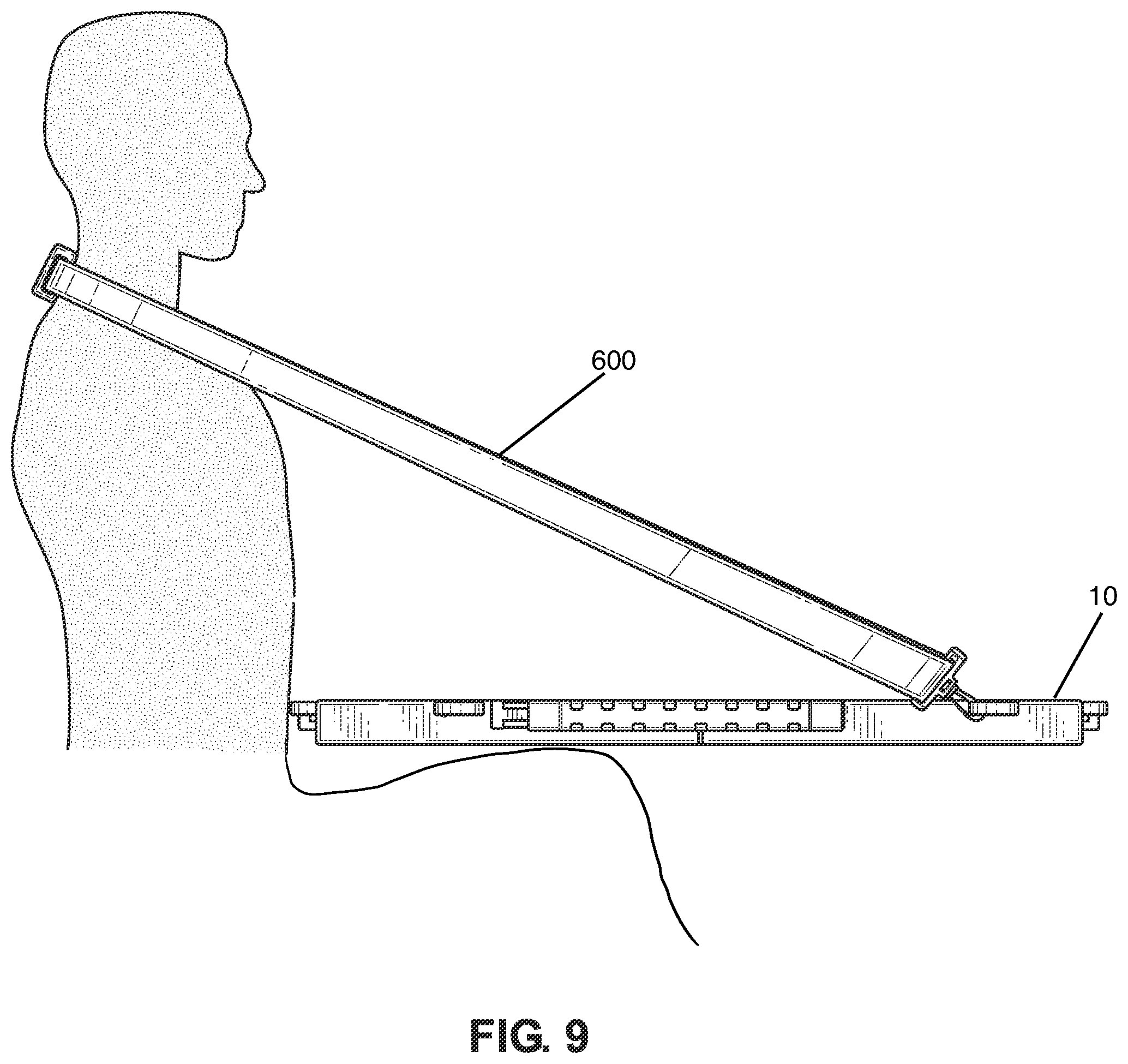 Patent US11793305 Figure 8 – Portable folding table
