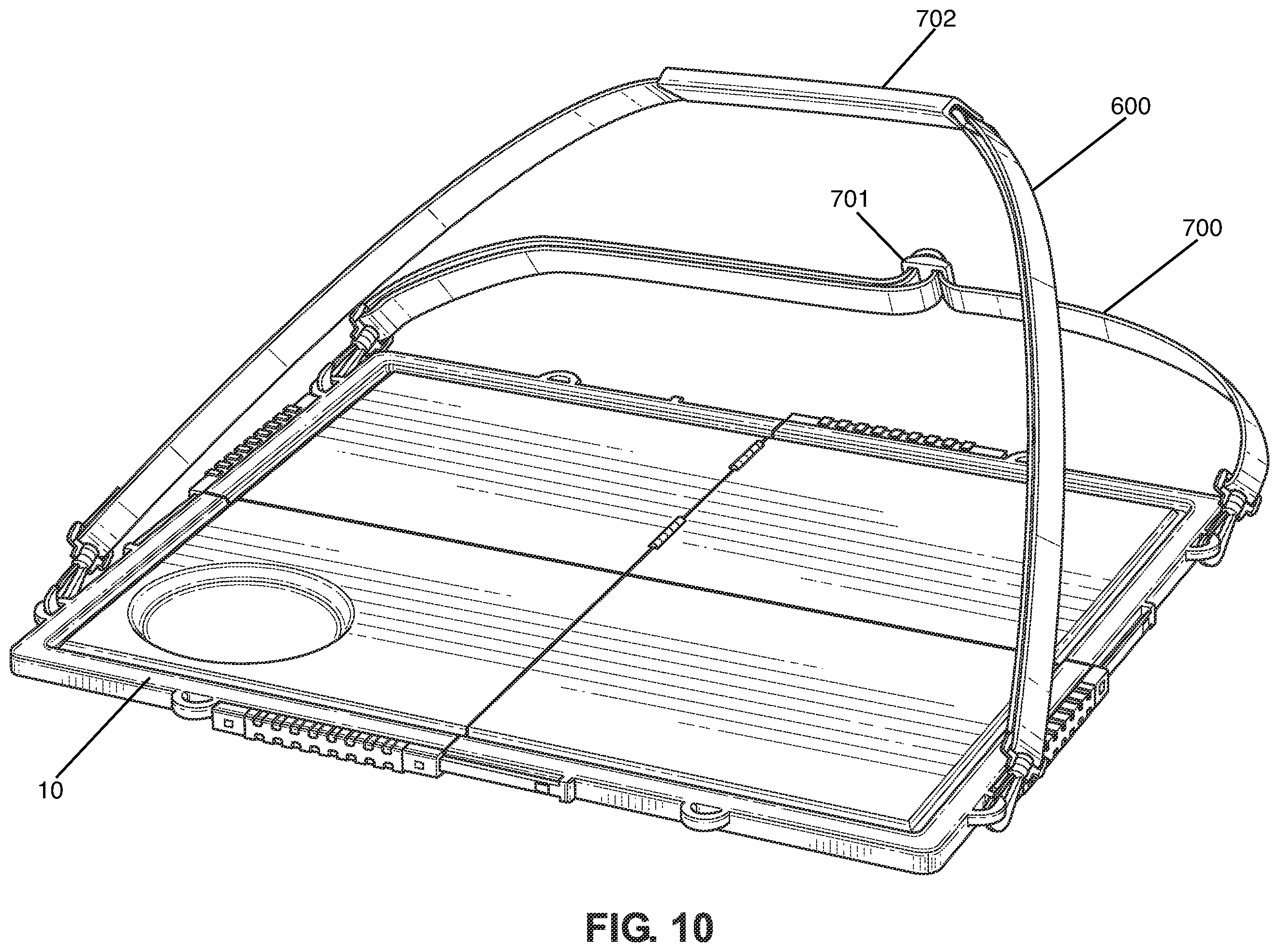 Patent US11793305 Figure 9 – Portable folding table