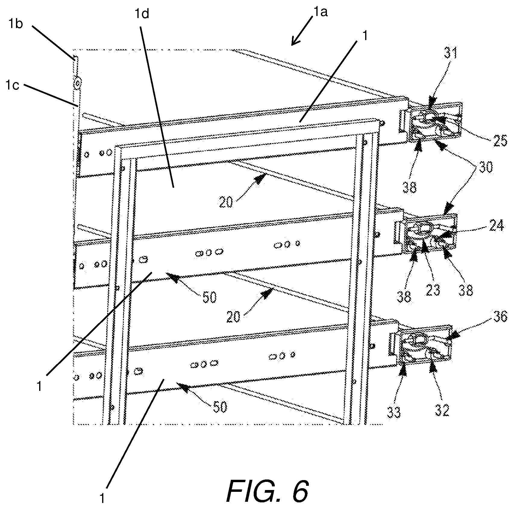 Patent US11793307 Figure 3 – Wine cabinet with electric power for each shelf