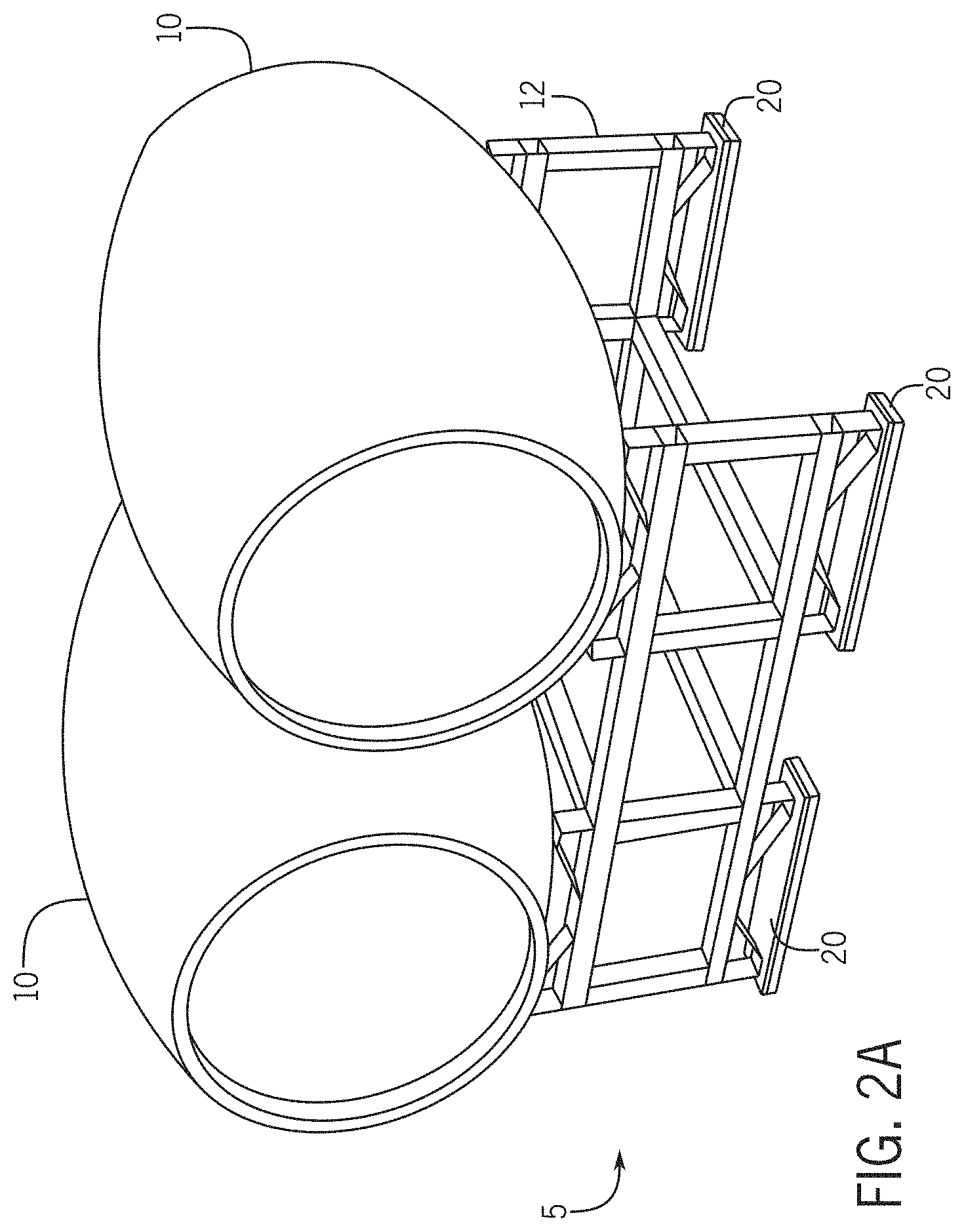 Patent US11793308 Figure 2 – Height adjusted seismic base isolation system