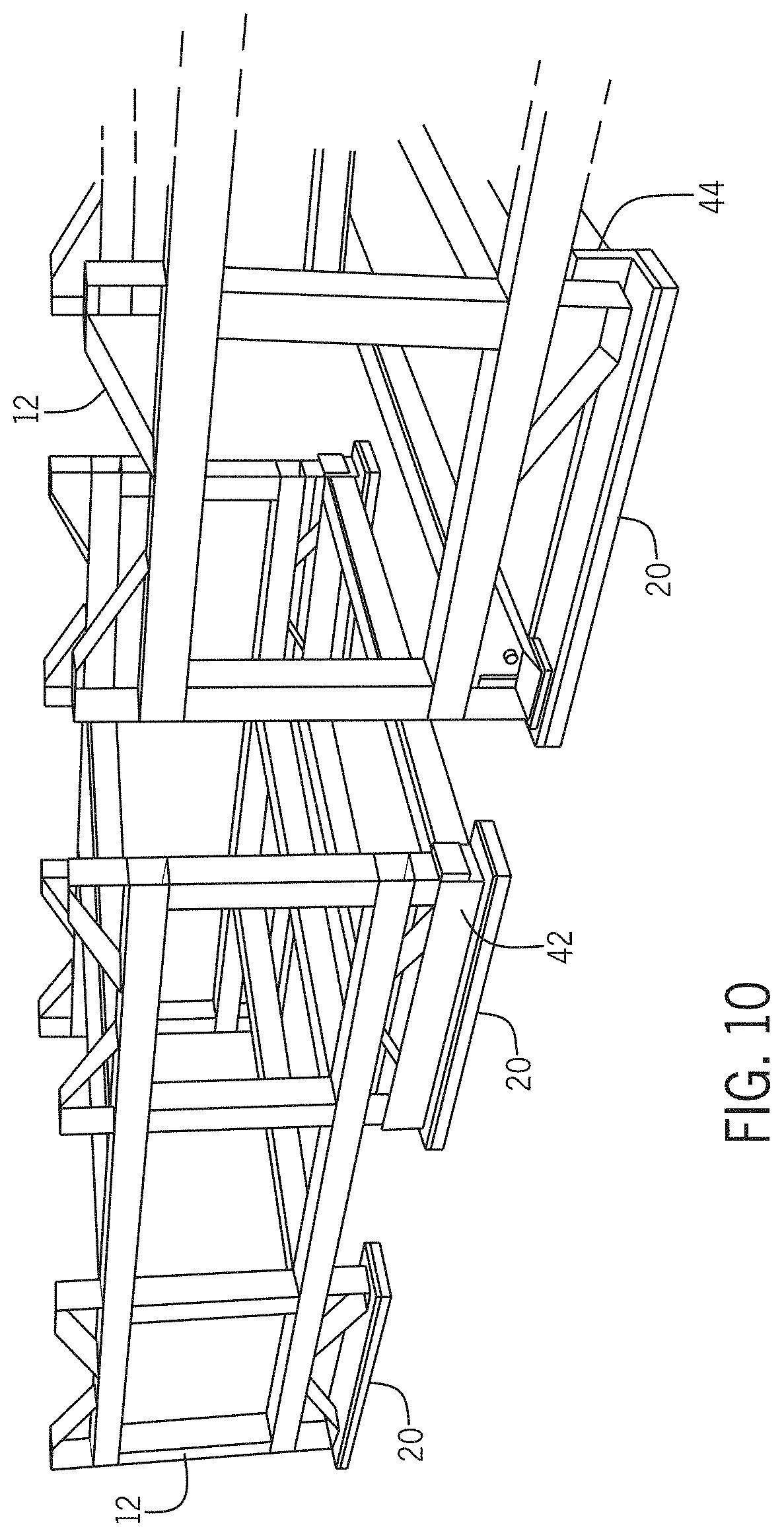 Patent US11793308 Figure 9 – Height adjusted seismic base isolation system