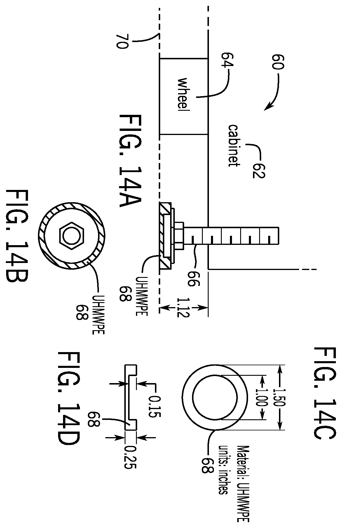 Patent US11793308 Figure 13 – Height adjusted seismic base isolation system
