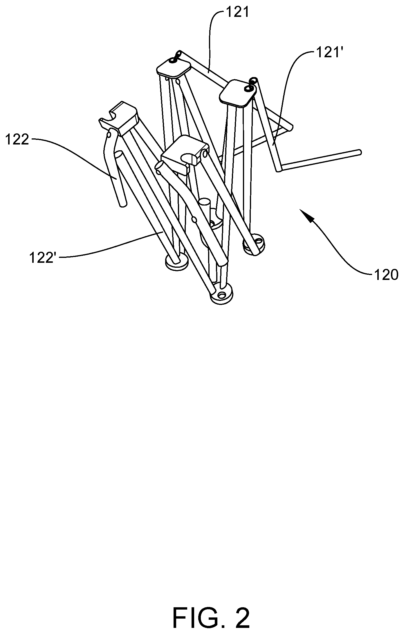 Patent US11793309 Figure 2 – Collapsible support base for furniture with a flexible user support platform