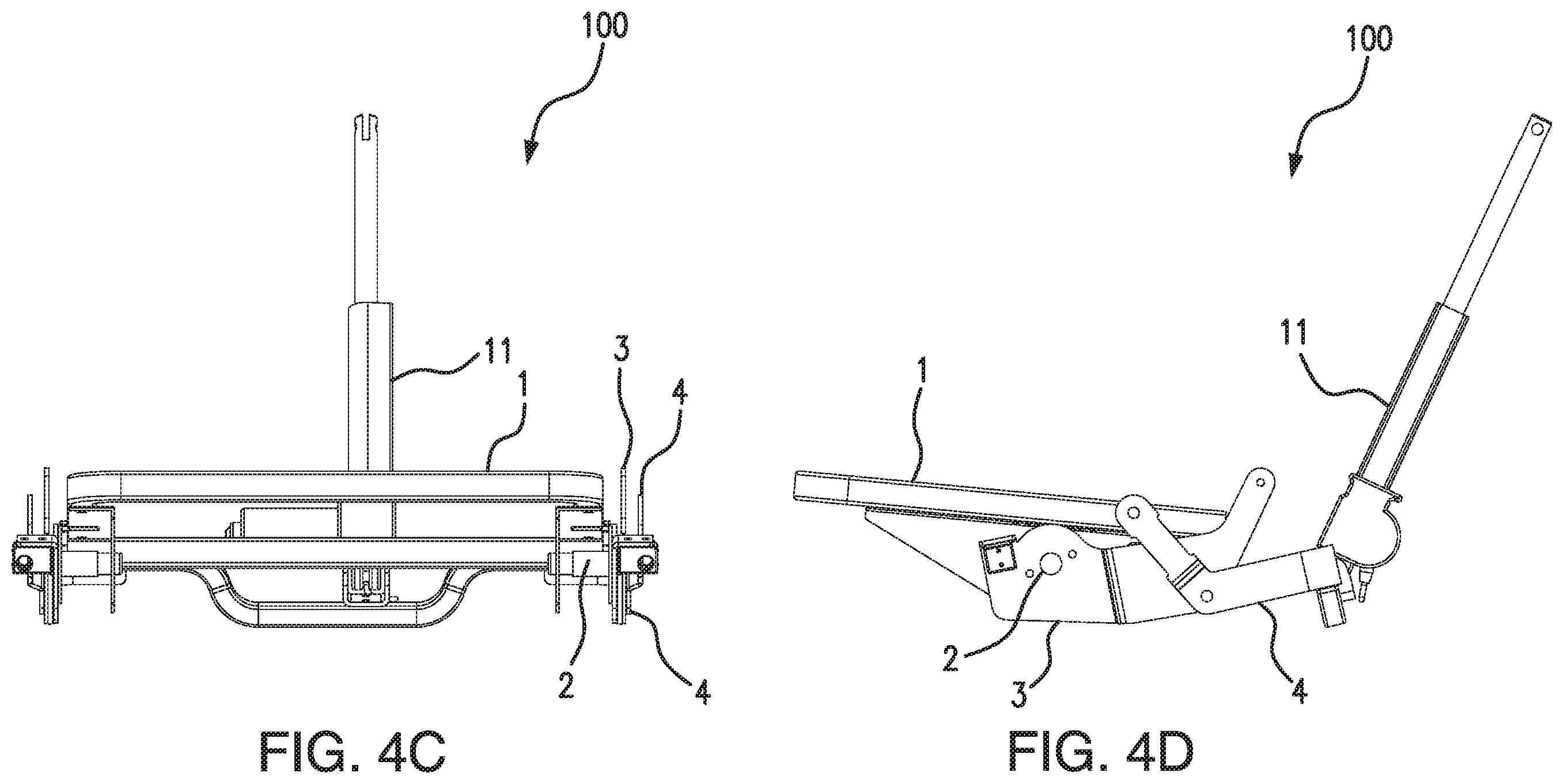 Patent US11793311 Figure 5 – Dual motion sloped floor recline mechanism for a theater seat