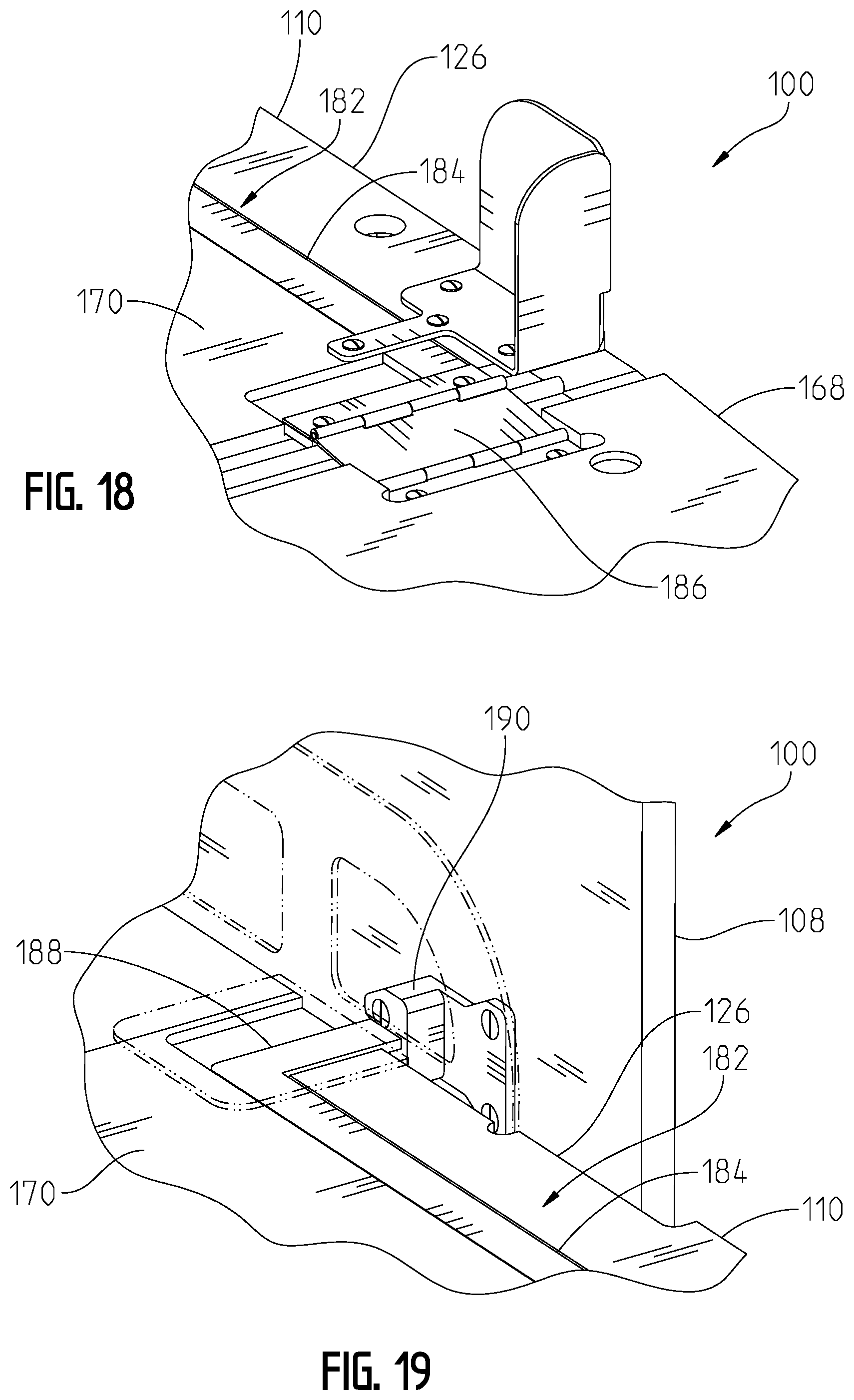Patent US11793317 Figure 18 – Convertible furniture arrangement for a recreational vehicle