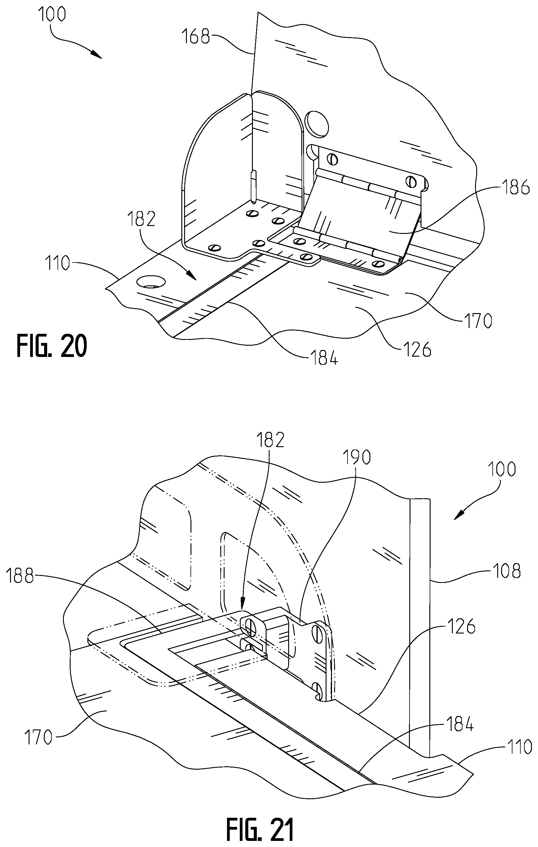 Patent US11793317 Figure 19 – Convertible furniture arrangement for a recreational vehicle