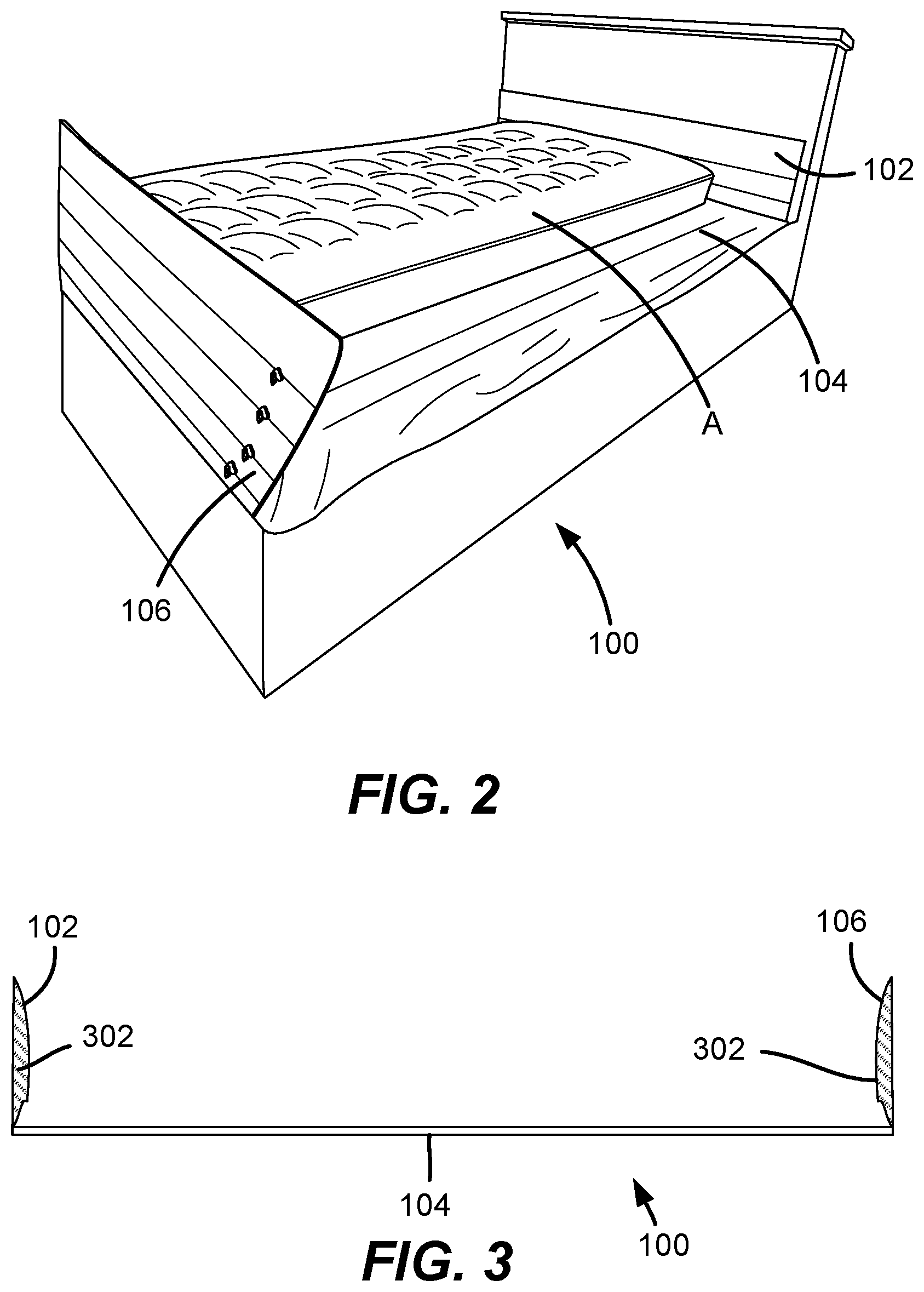 Patent US11793318 Figure 2 – Individualized bedsheet system