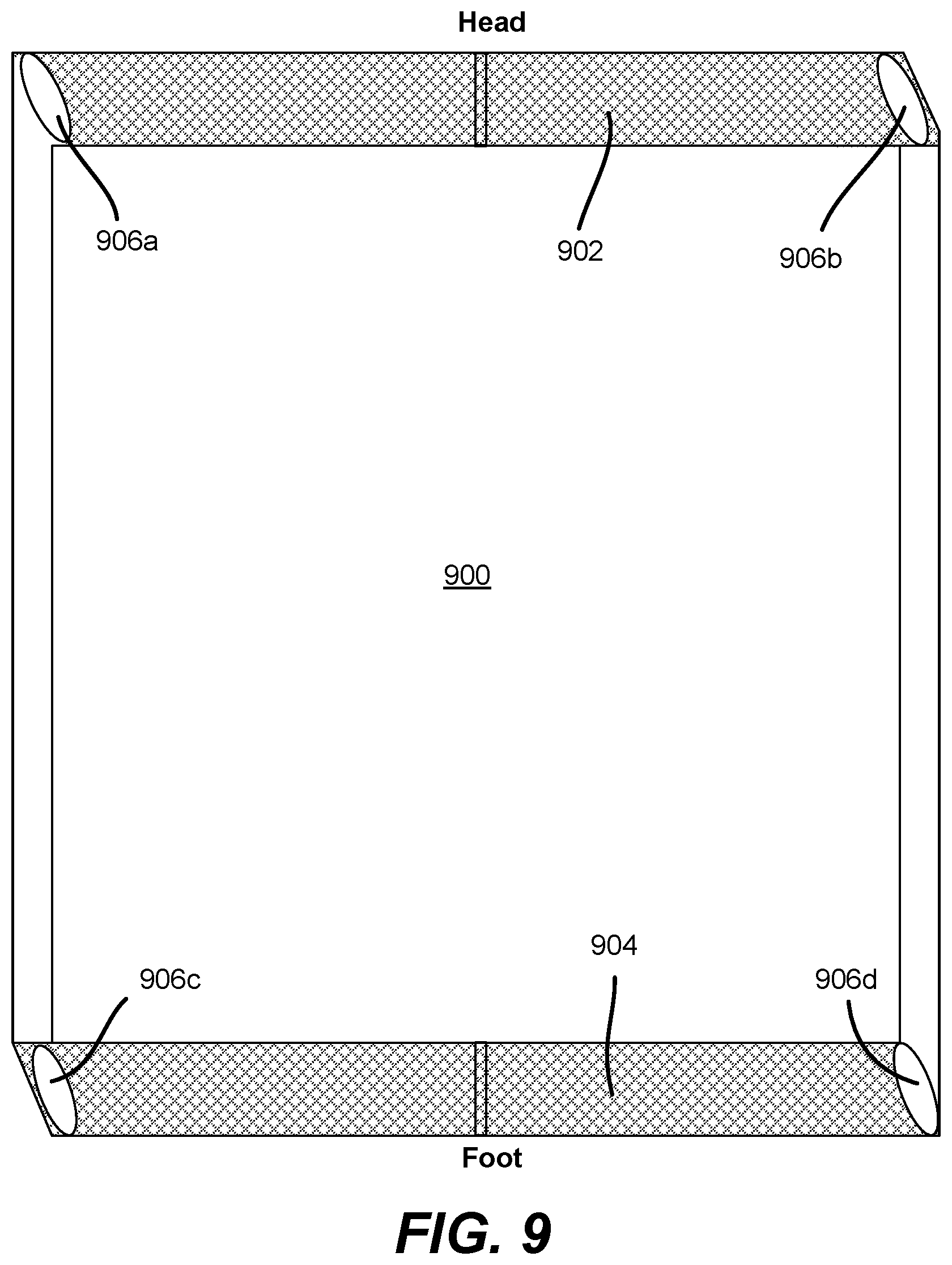 Patent US11793318 Figure 7 – Individualized bedsheet system