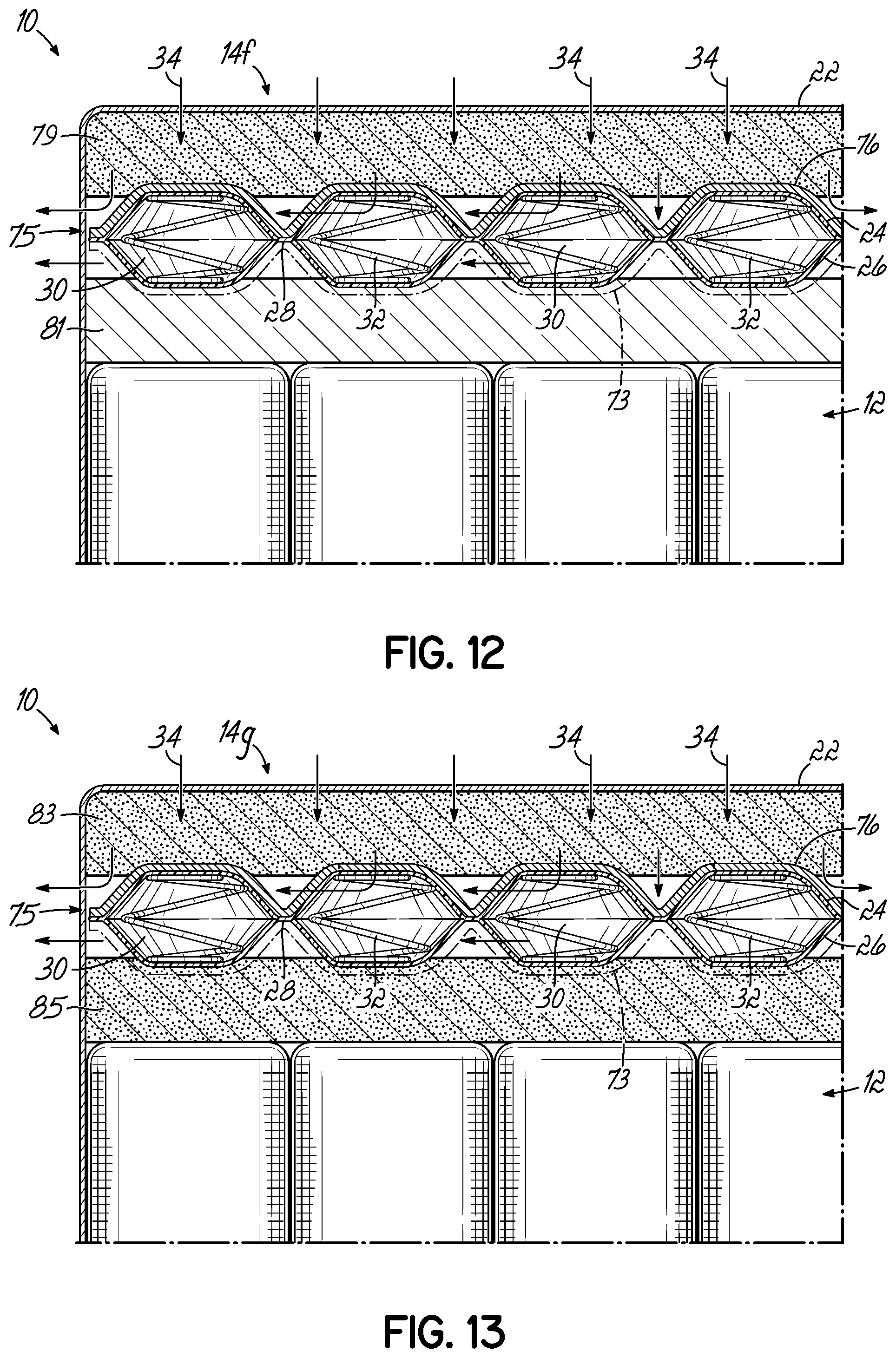 Patent US11793319 Figure 9 – Bedding or seating product having topper with at least one thermally enhanced foam component