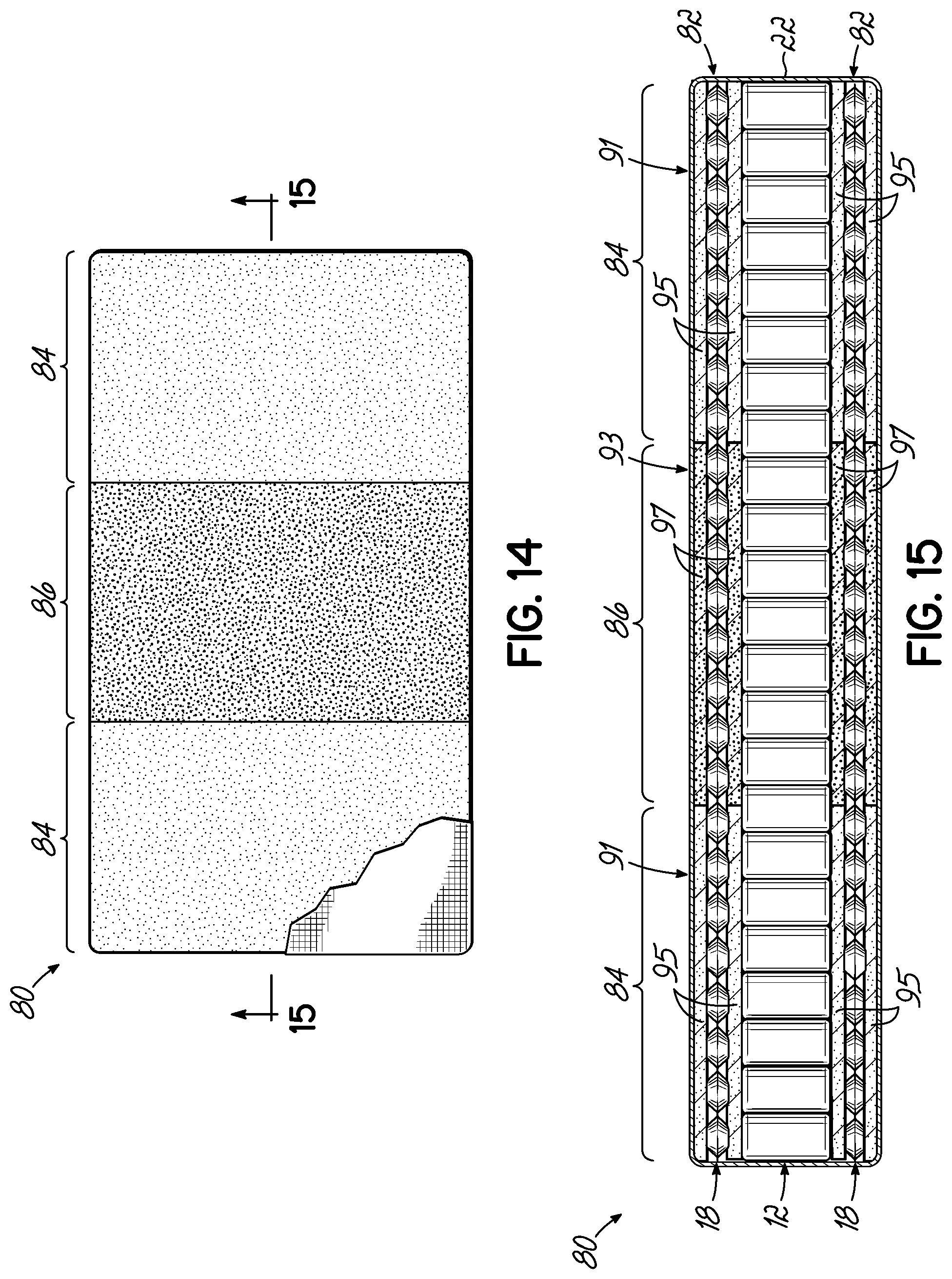 Patent US11793319 Figure 10 – Bedding or seating product having topper with at least one thermally enhanced foam component