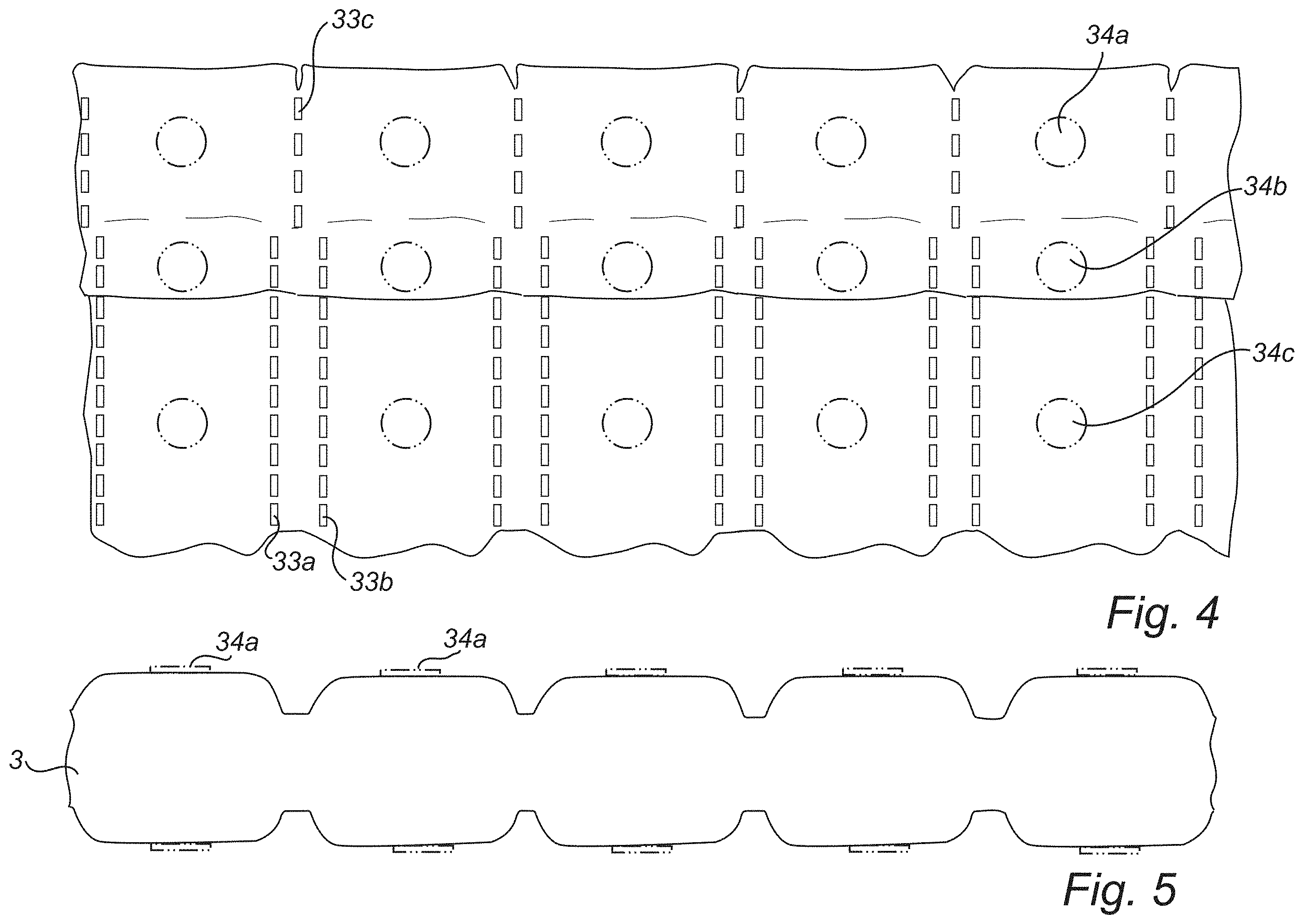 Patent US11793320 Figure 3 – Low density pocket spring mattress with integrated cushioning pads