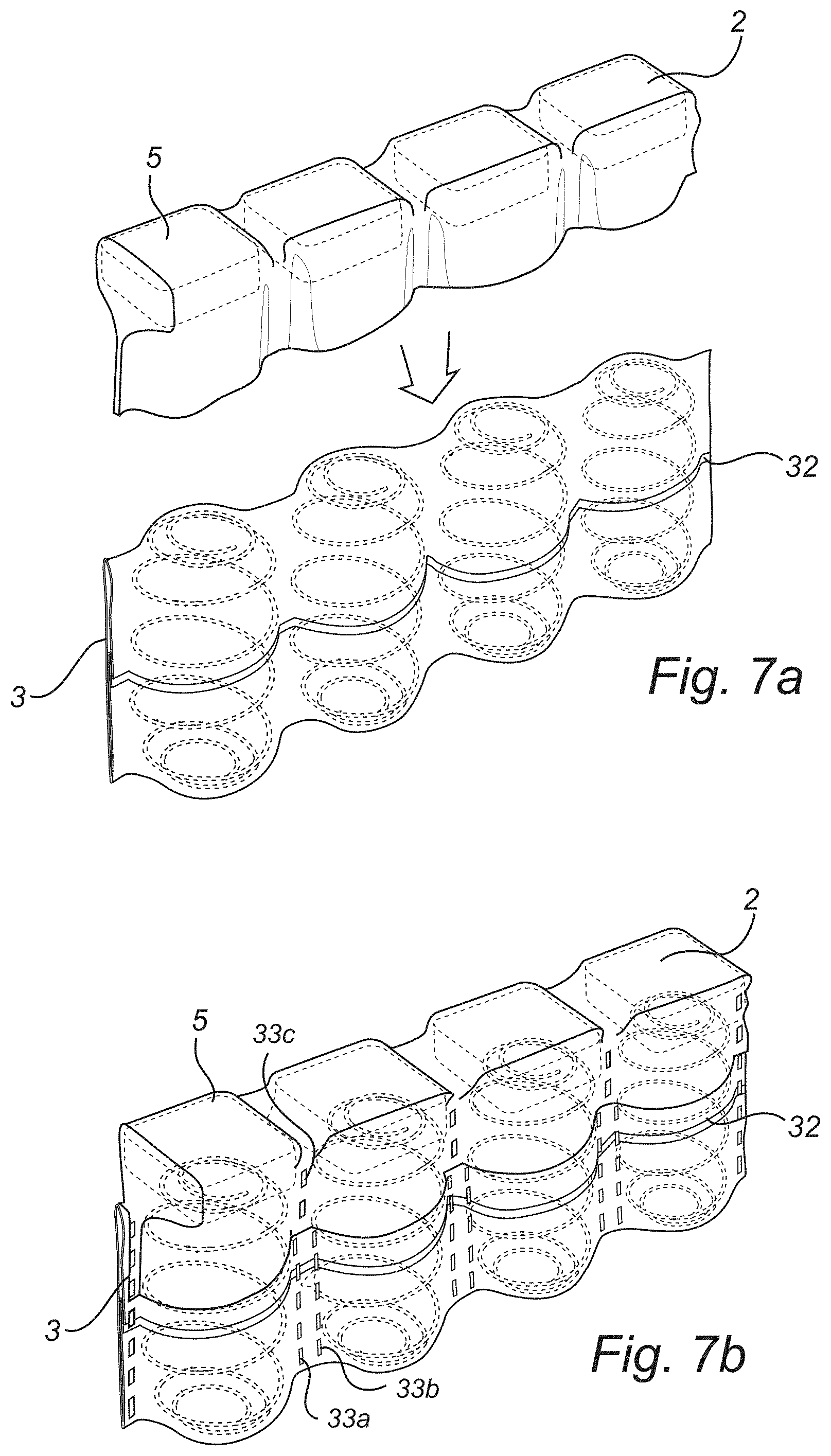 Patent US11793320 Figure 5 – Low density pocket spring mattress with integrated cushioning pads