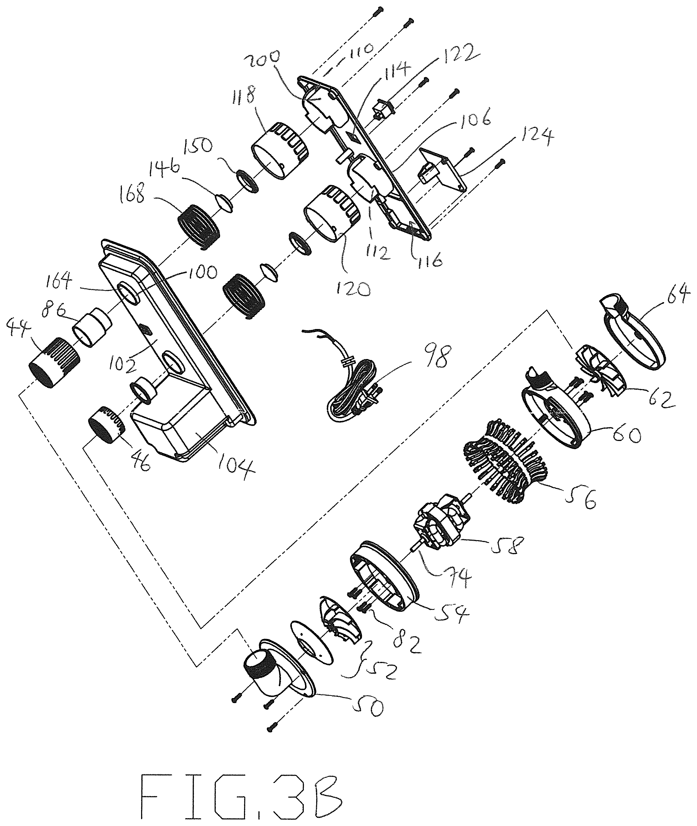 Patent US11793321 Figure 4 – Built-in air pump assembly