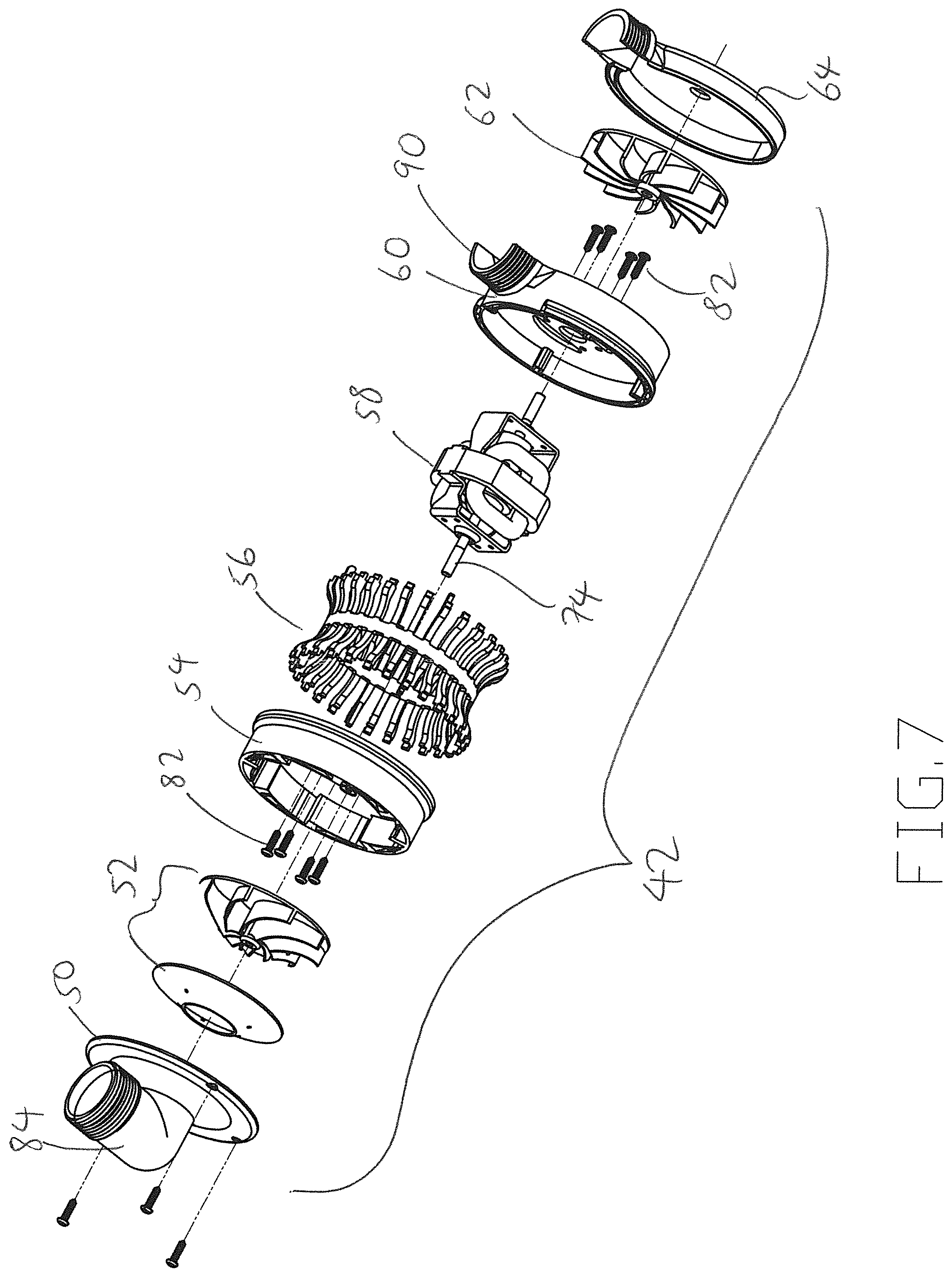 Patent US11793321 Figure 9 – Built-in air pump assembly