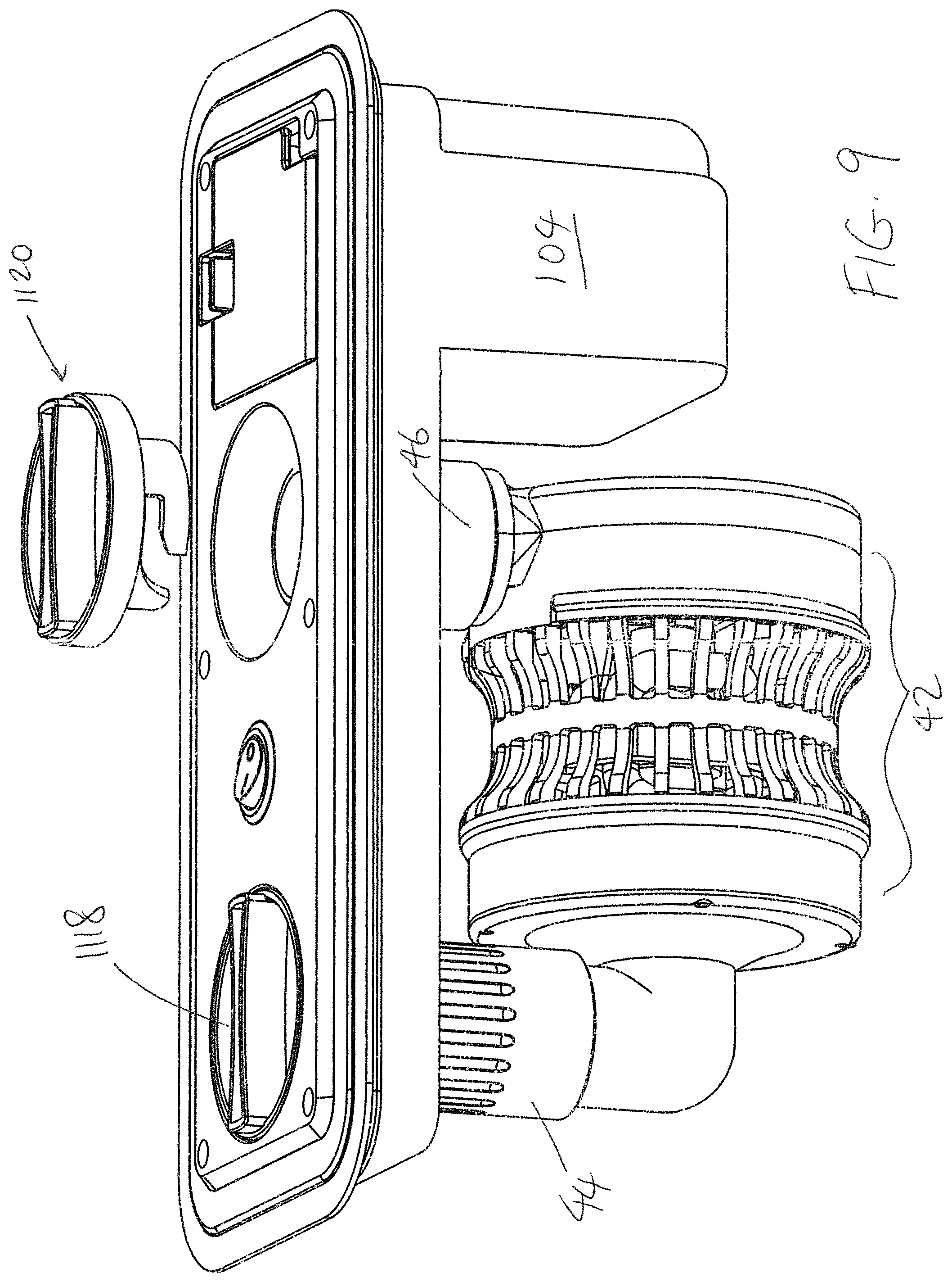 Patent US11793321 Figure 11 – Built-in air pump assembly