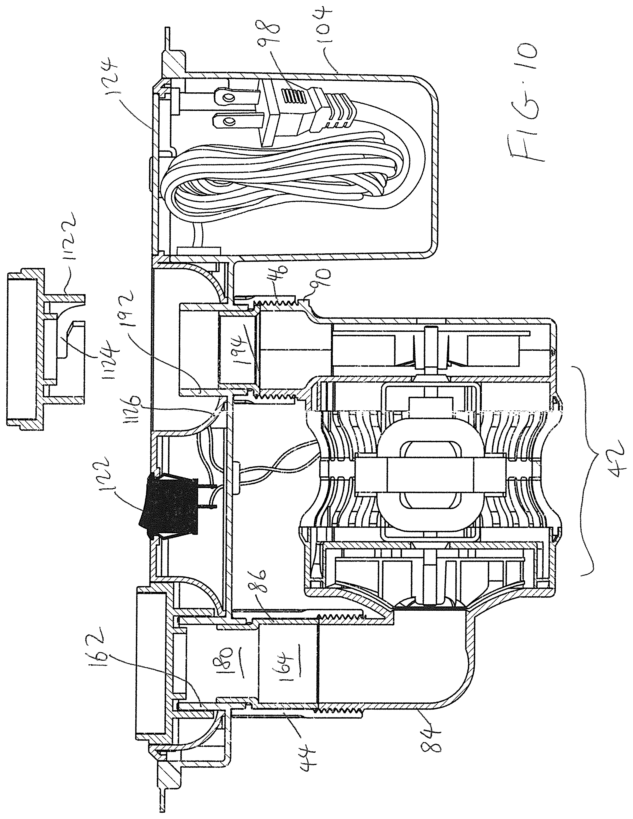 Patent US11793321 Figure 12 – Built-in air pump assembly