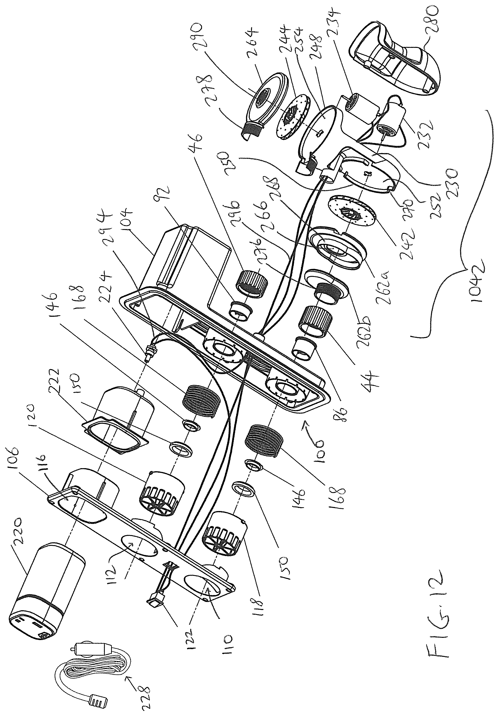 Patent US11793321 Figure 14 – Built-in air pump assembly