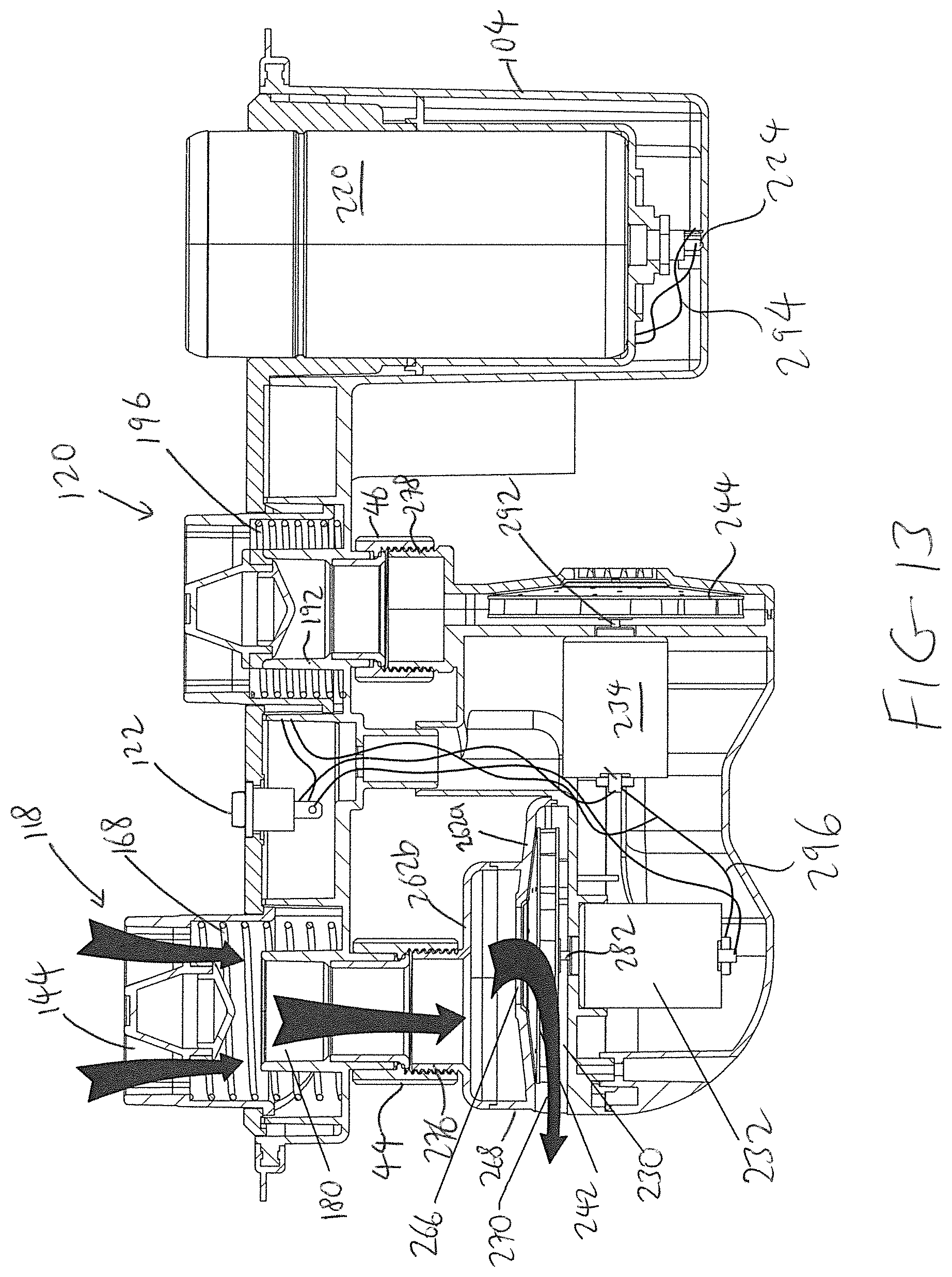 Patent US11793321 Figure 15 – Built-in air pump assembly