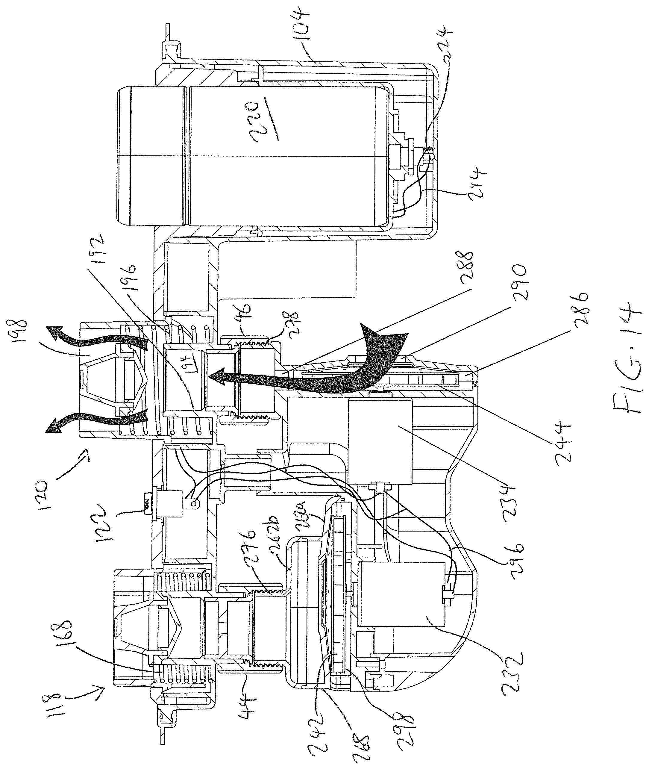 Patent US11793321 Figure 16 – Built-in air pump assembly