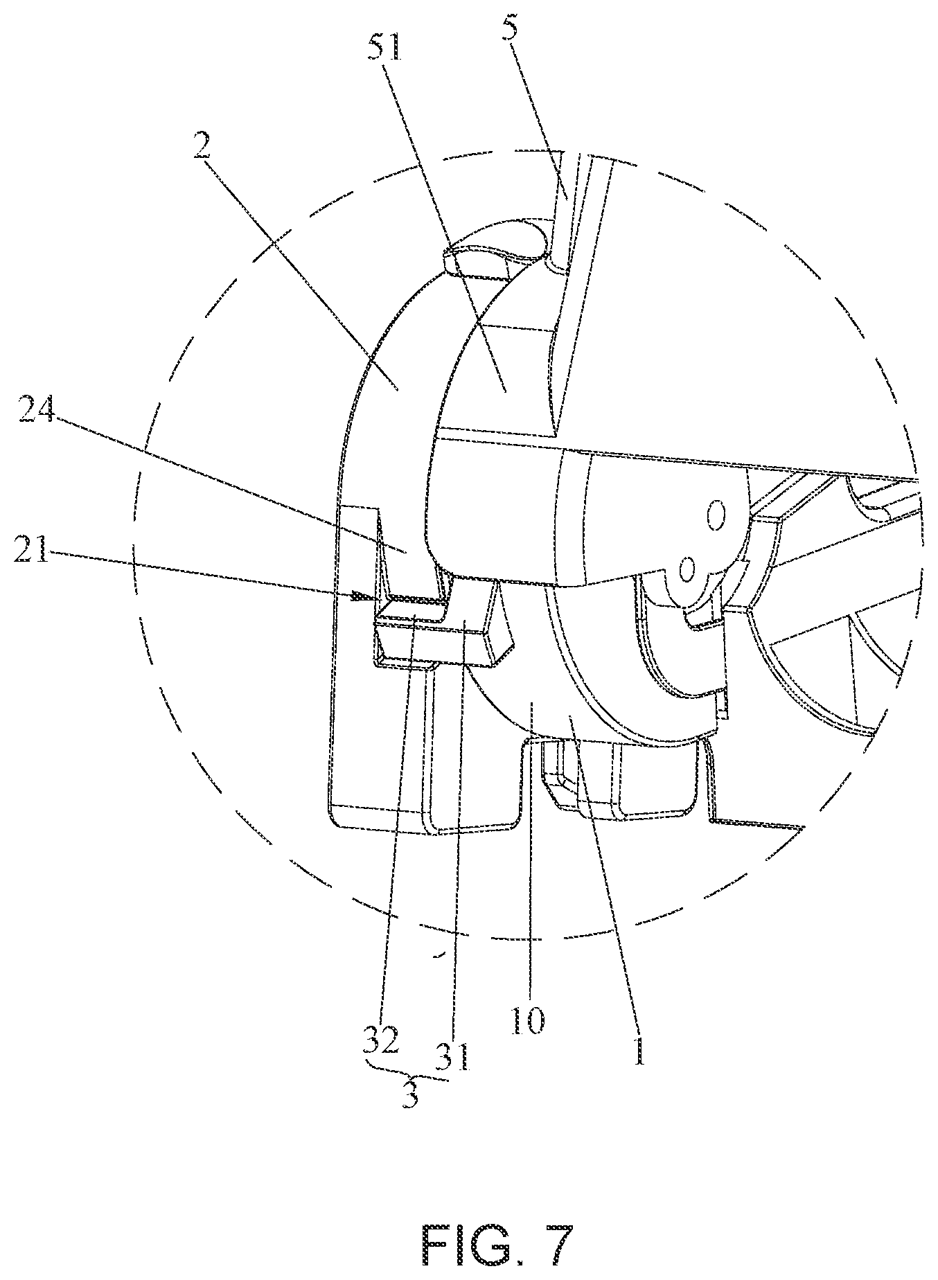 Patent US11793325 Figure 7 – Child seat