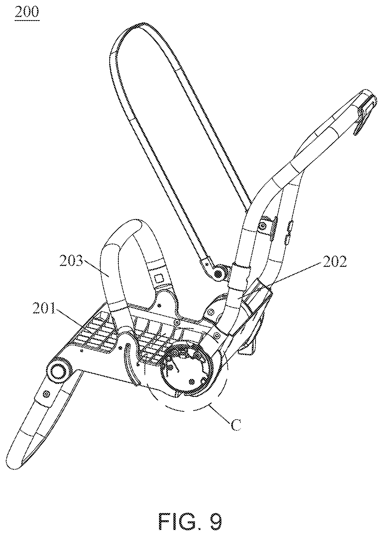 Patent US11793325 Figure 9 – Child seat