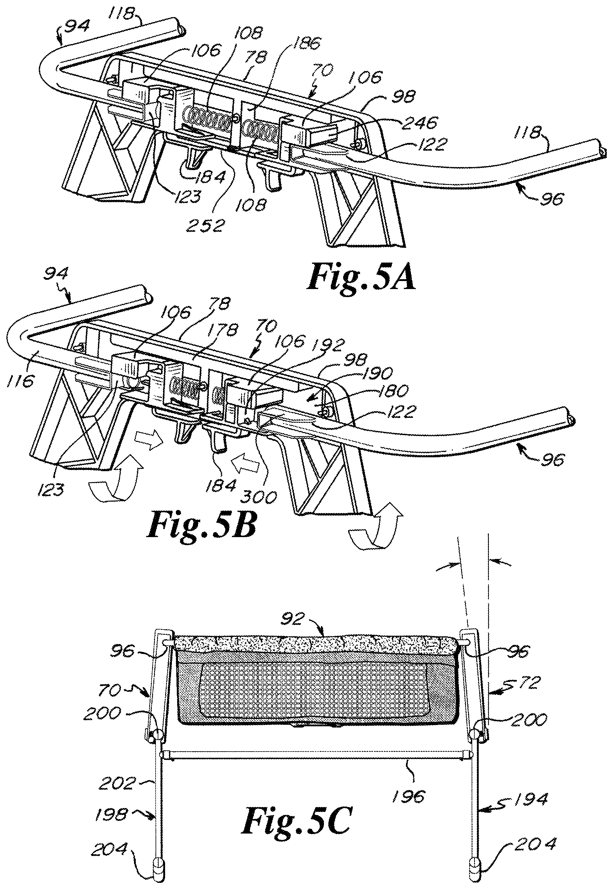 Patent US11793326 Figure 5 – Bassinet apparatus