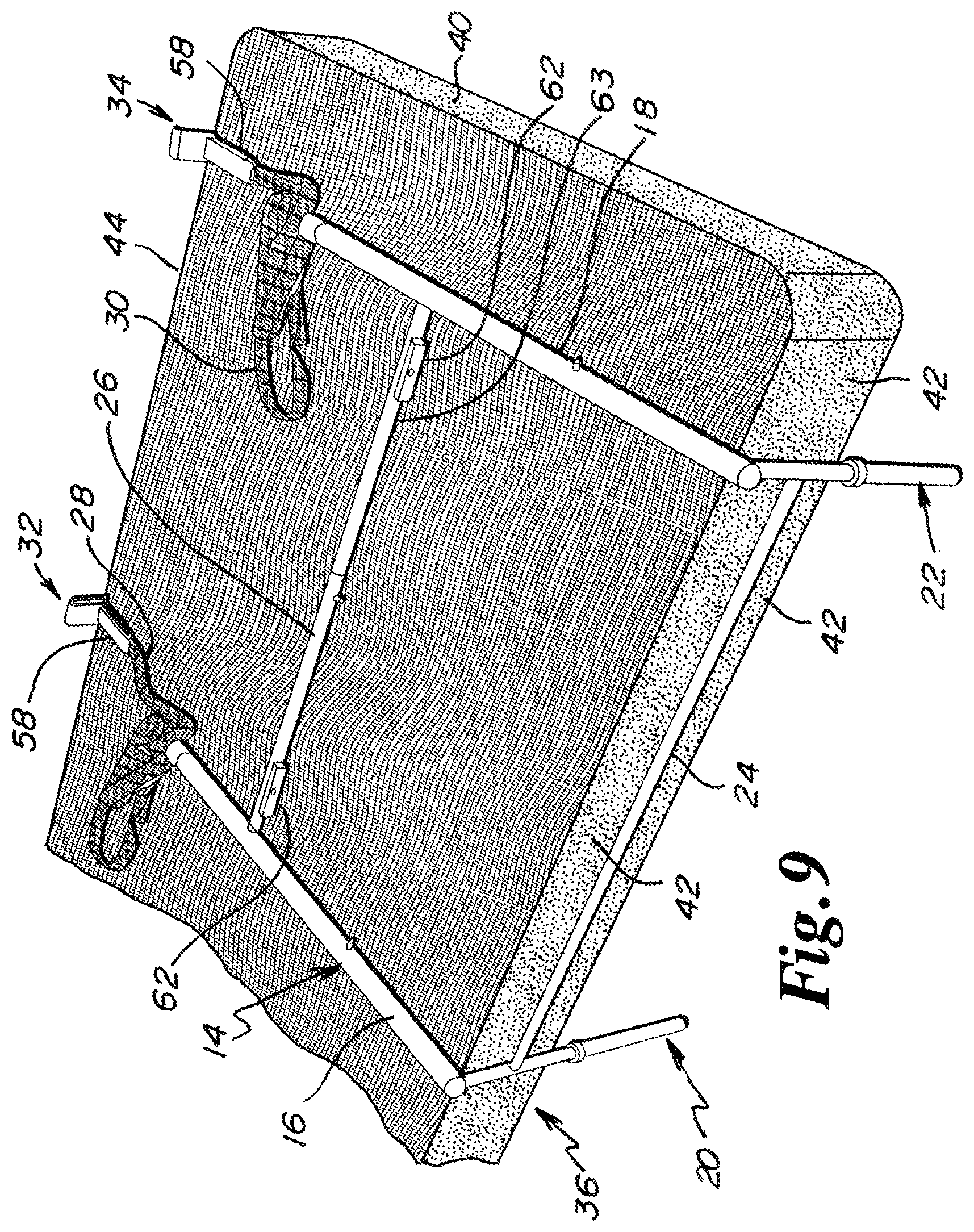 Patent US11793326 Figure 9 – Bassinet apparatus