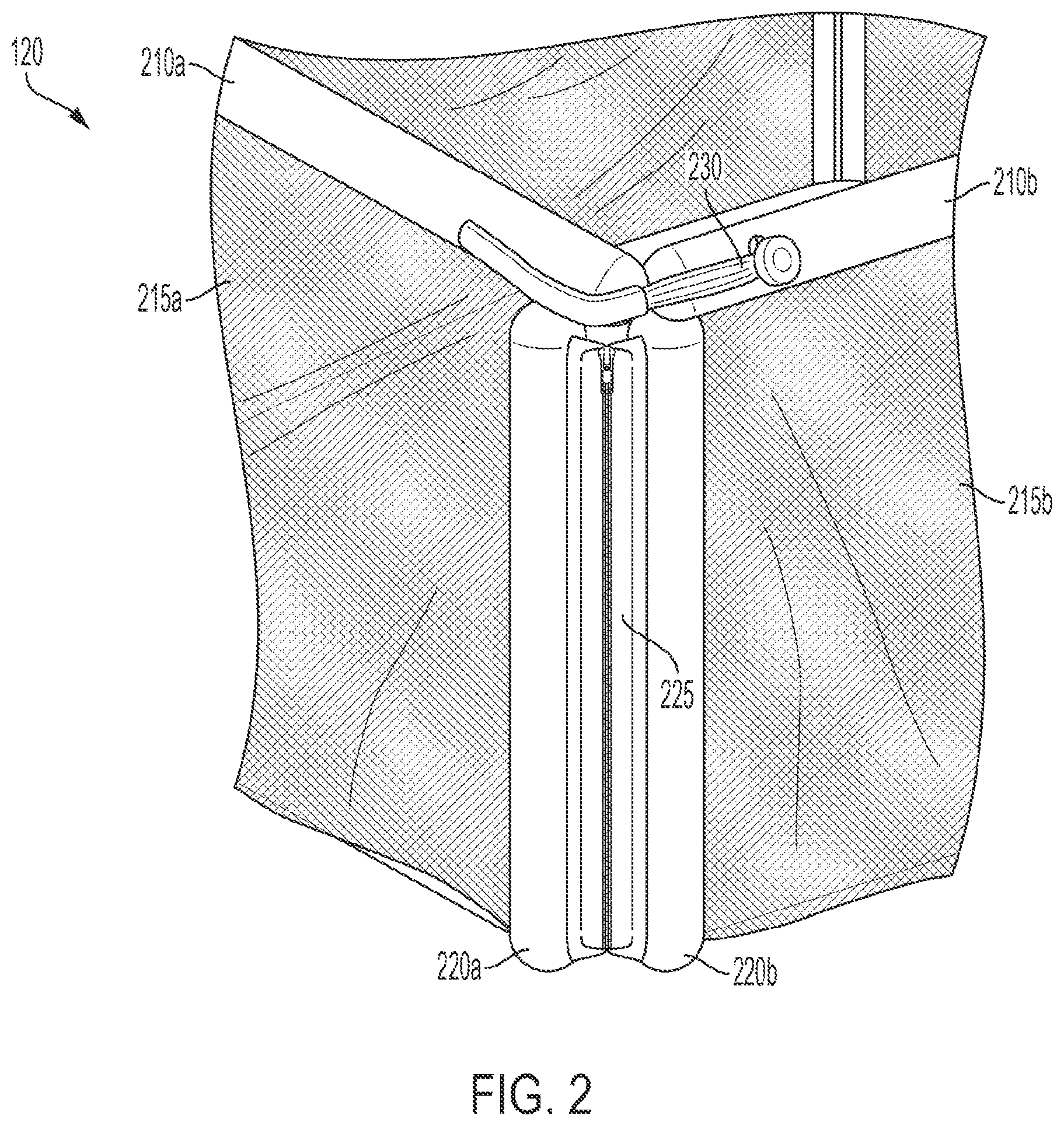 Patent US11793327 Figure 2 – Co-sleeper bassinet with collapsible wall panels