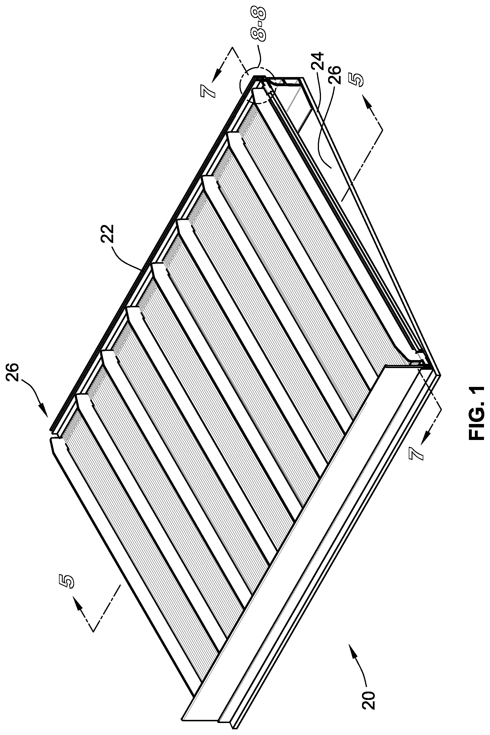 Patent US11793328 Figure 1 – Retail merchandise tray and display incorporating same