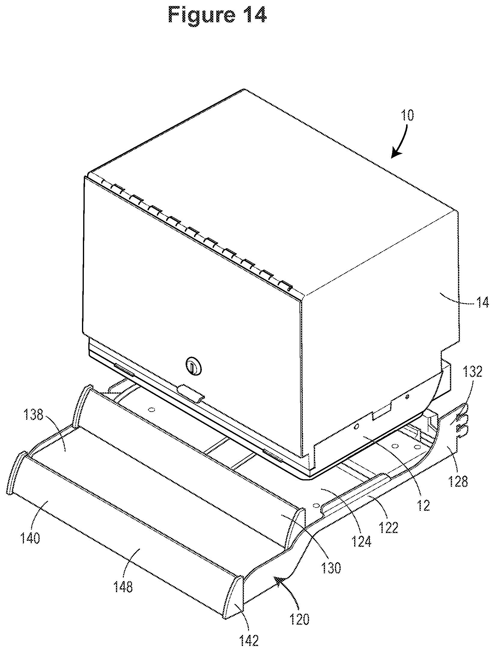 Patent US11793329 Figure 7 – Locking case system and method for cosmetic products