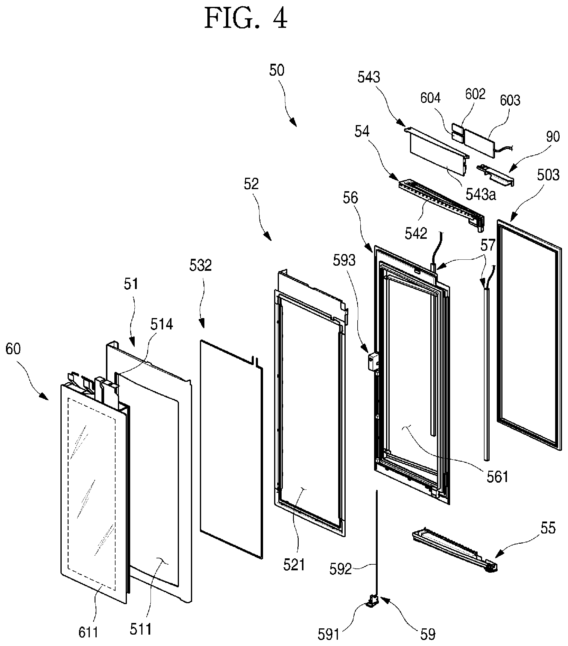 Patent US11793330 Figure 4 – Refrigerator