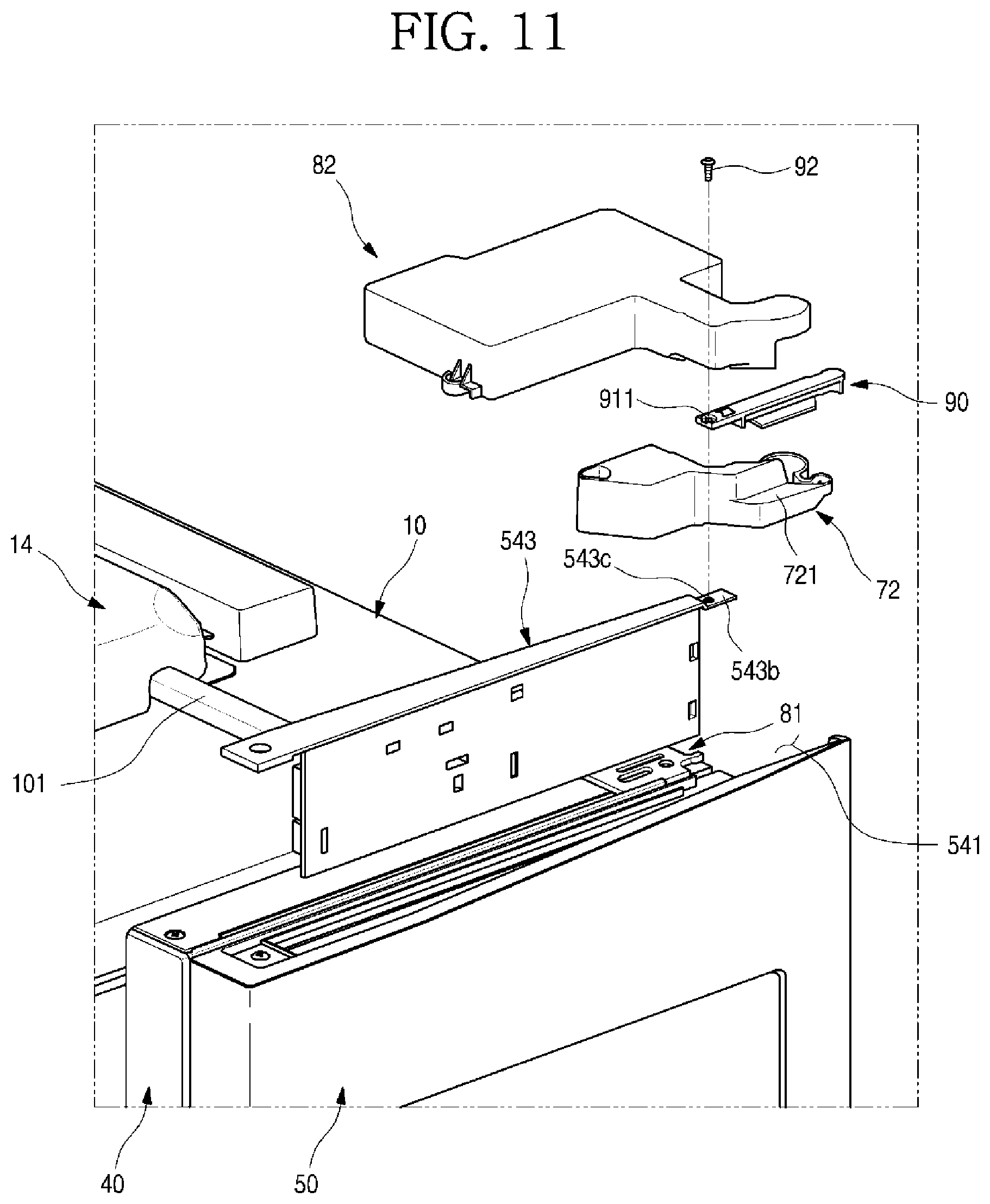 Patent US11793330 Figure 11 – Refrigerator
